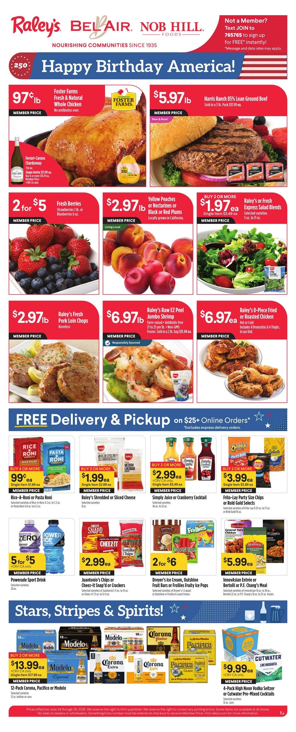 Nob Hill Foods	 flyer page 1
