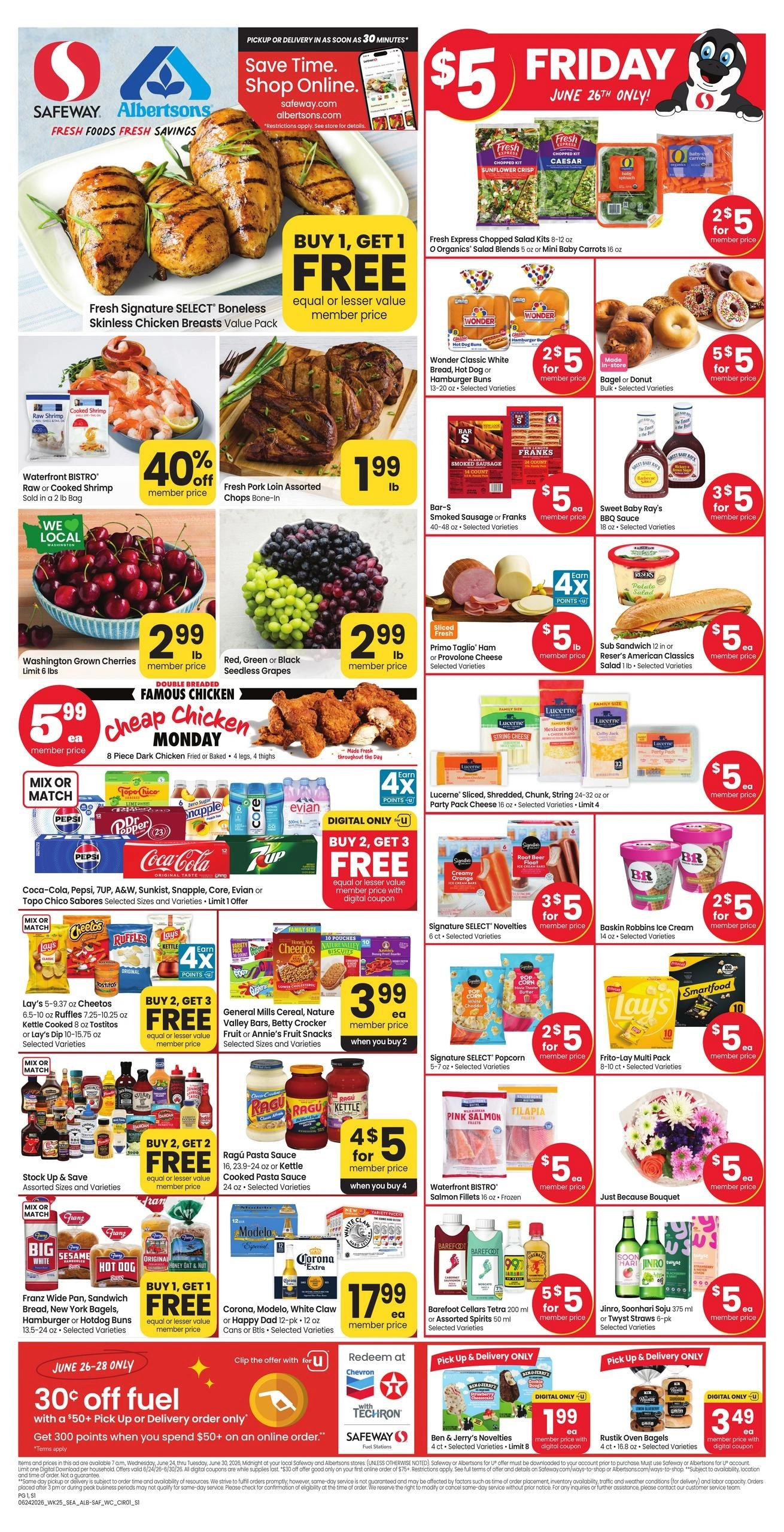 Safeway flyer page 1