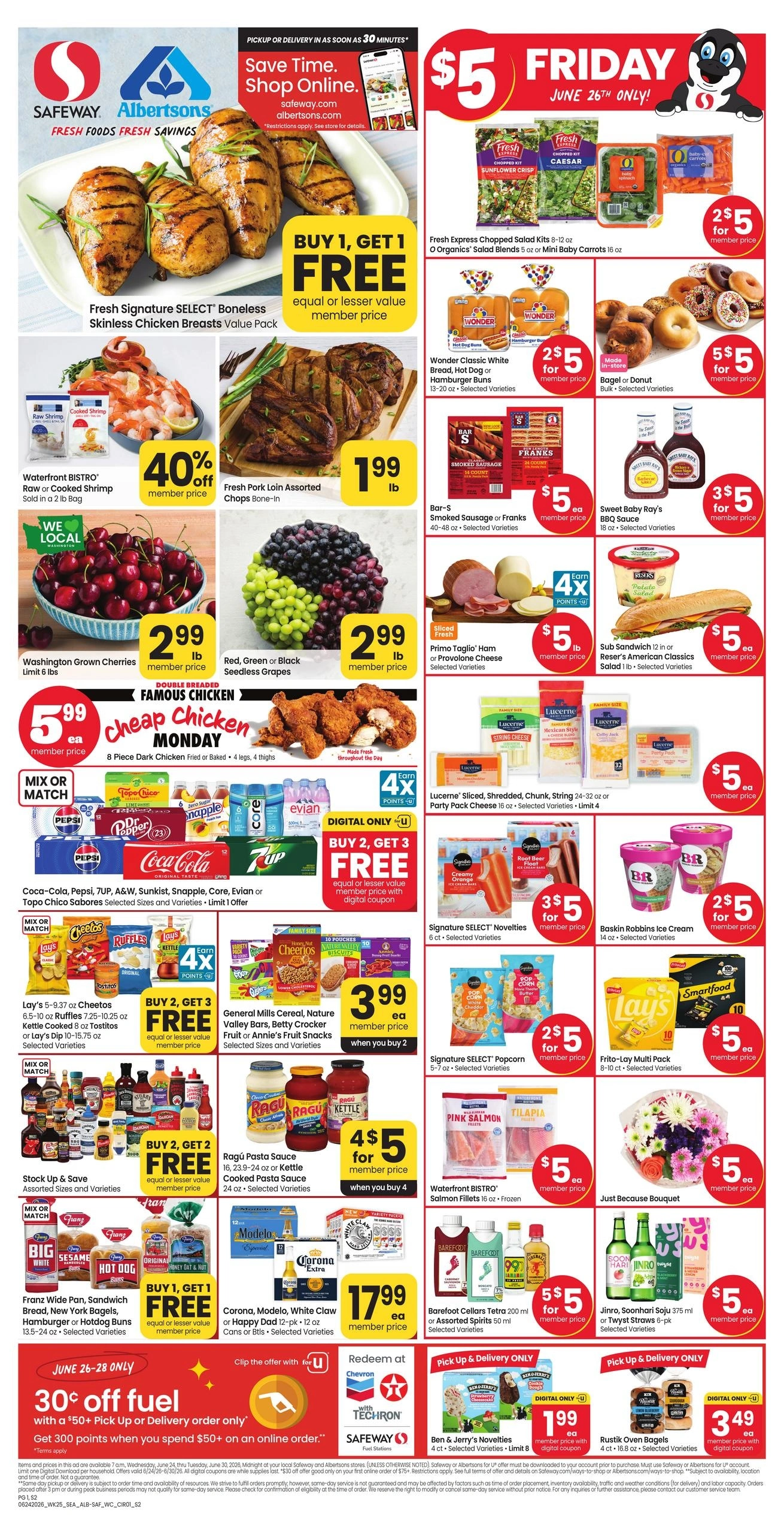 Safeway flyer page 1