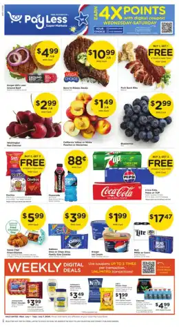 Pay Less Super Markets Weekly Ad