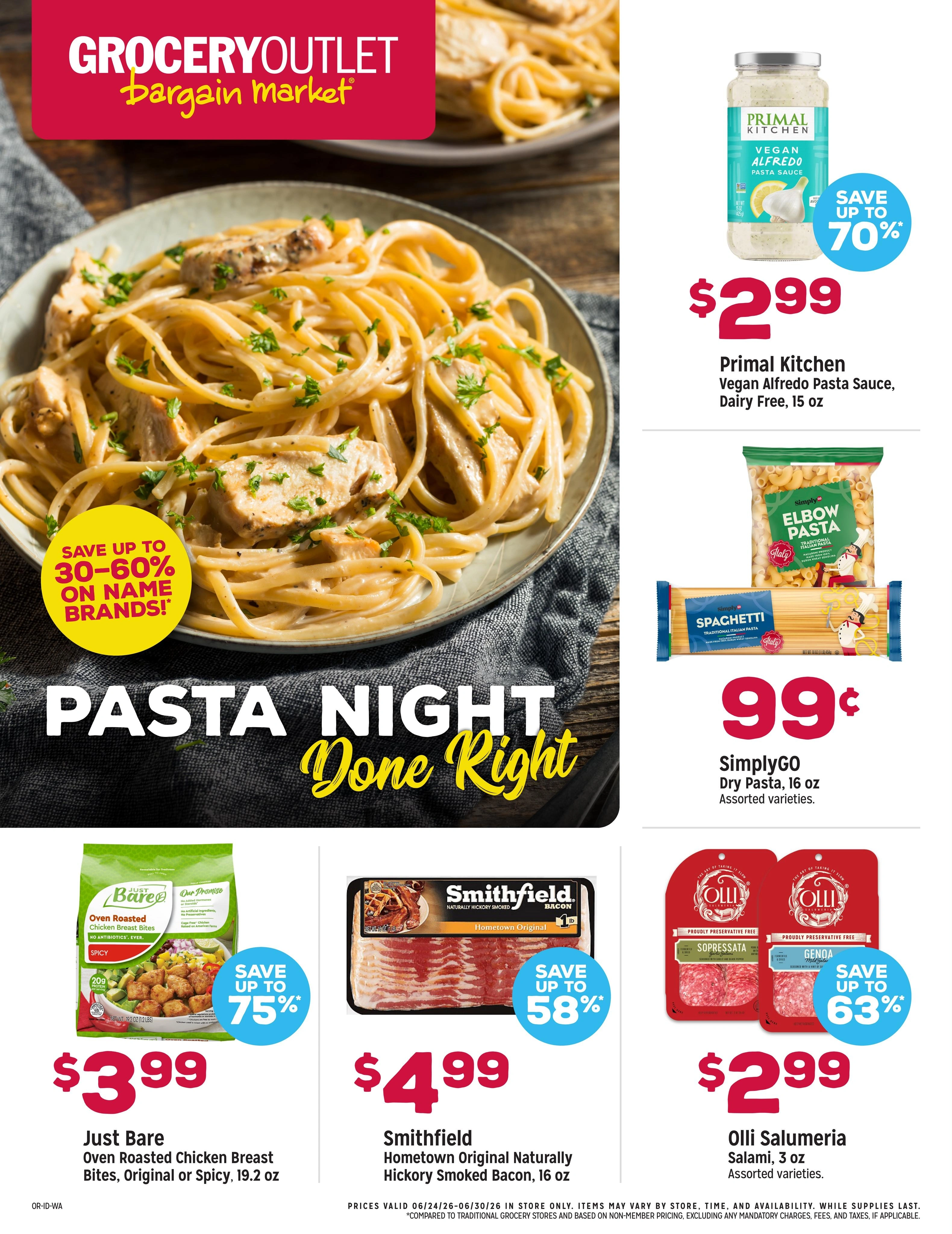 Grocery Outlet flyer page 1