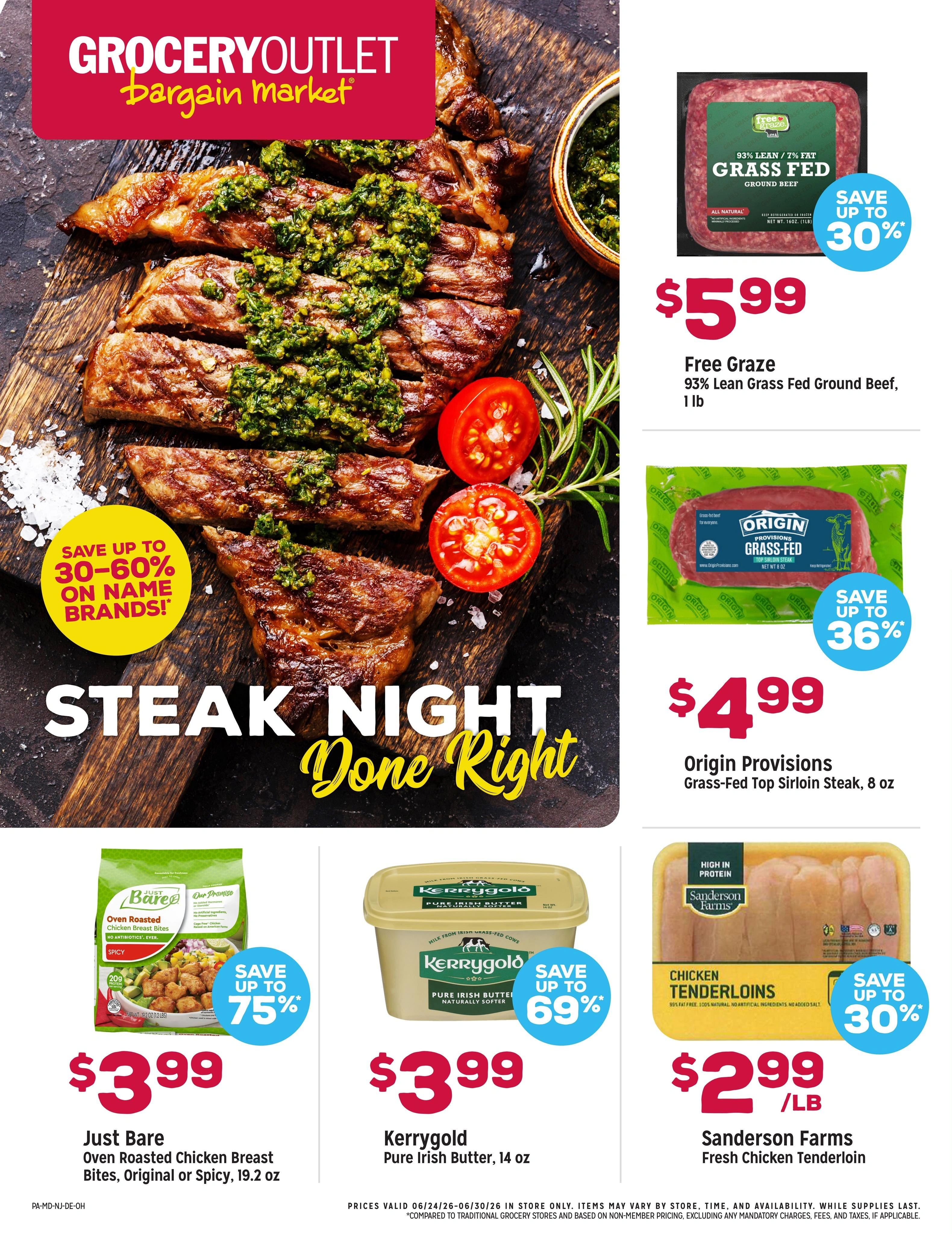 Grocery Outlet flyer page 1