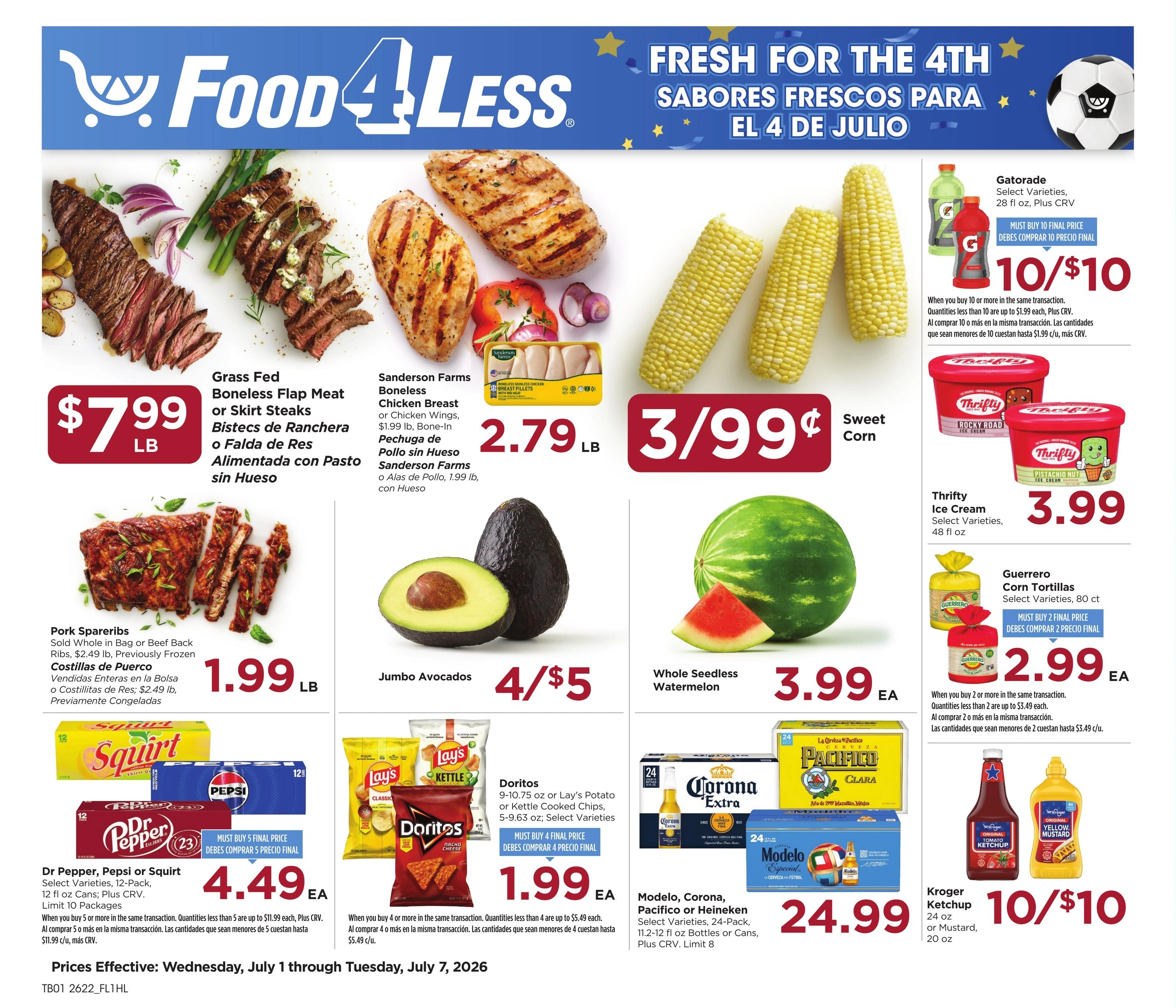 Food 4 Less flyer page 1