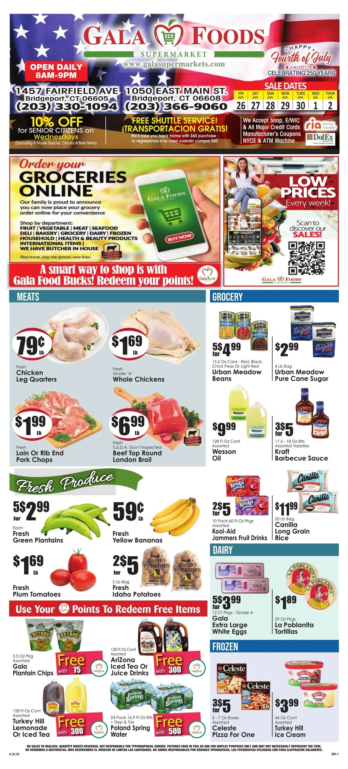 Gala Supermarkets flyer page 1
