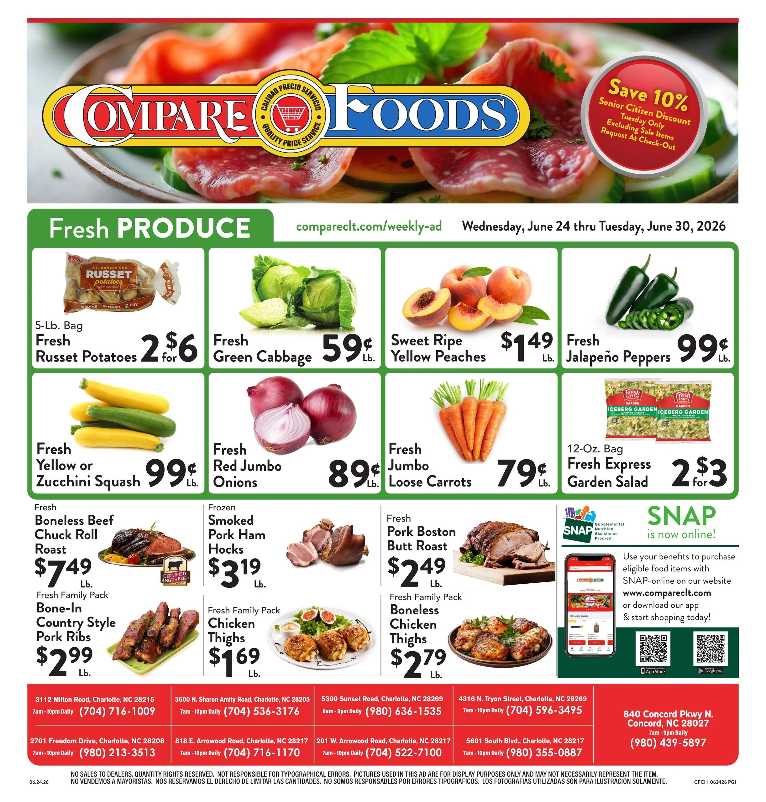 Compare Foods flyer page 1