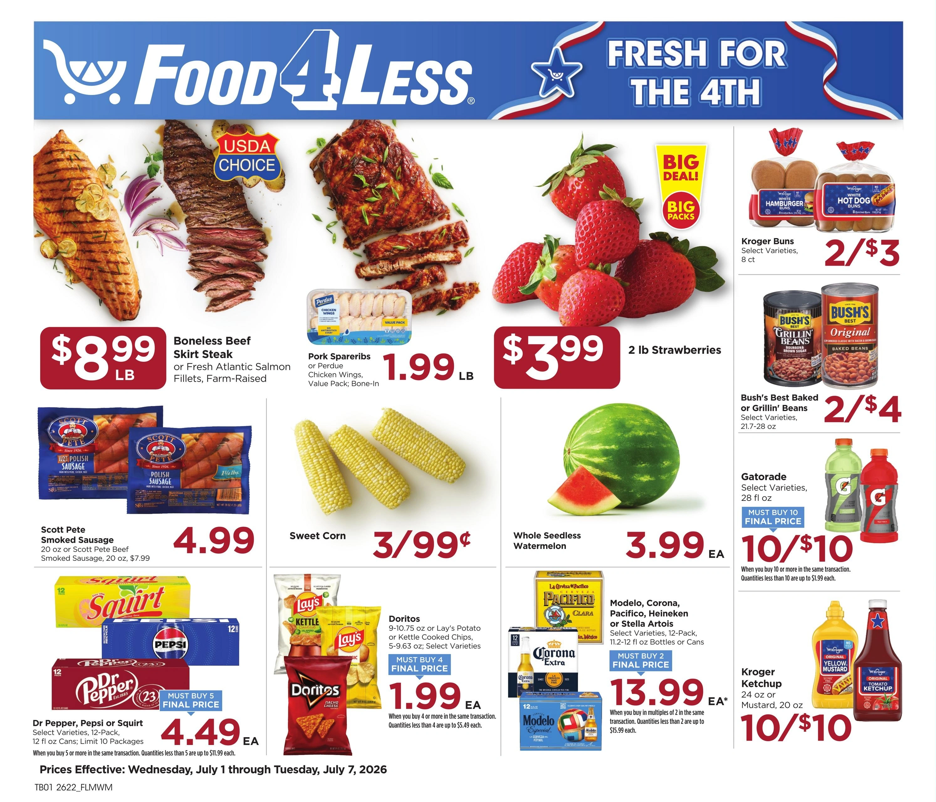Food 4 Less  flyer page 1