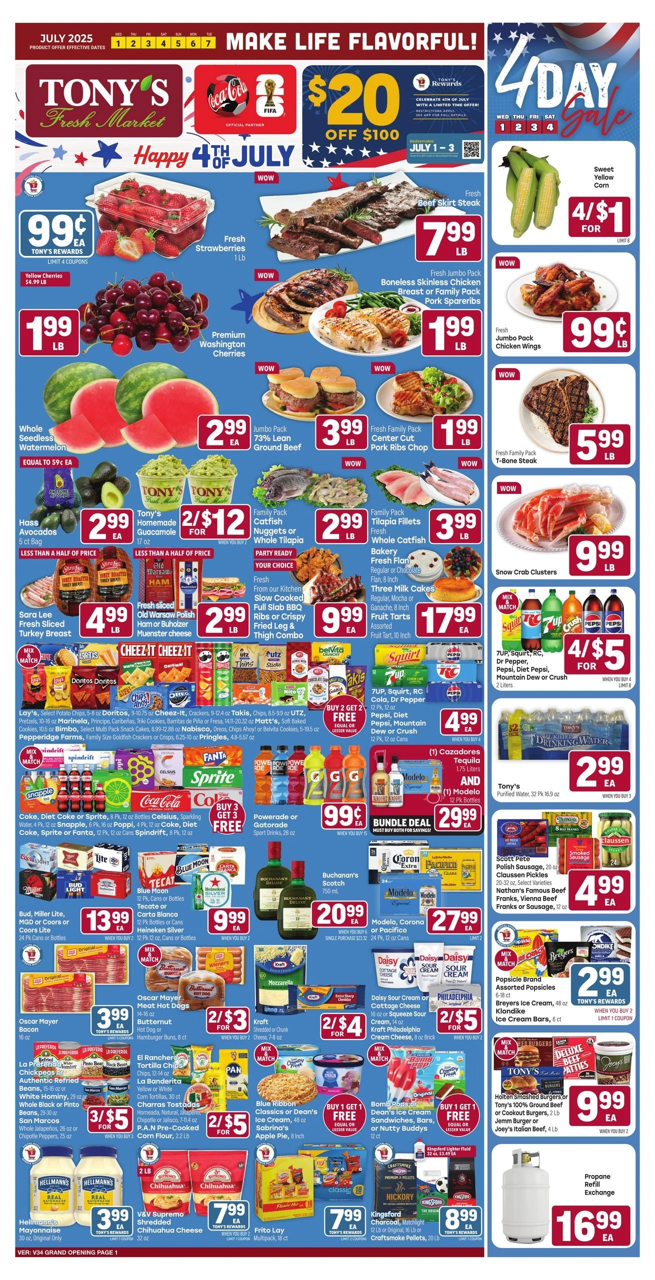 Tony's Fresh Market flyer page 1