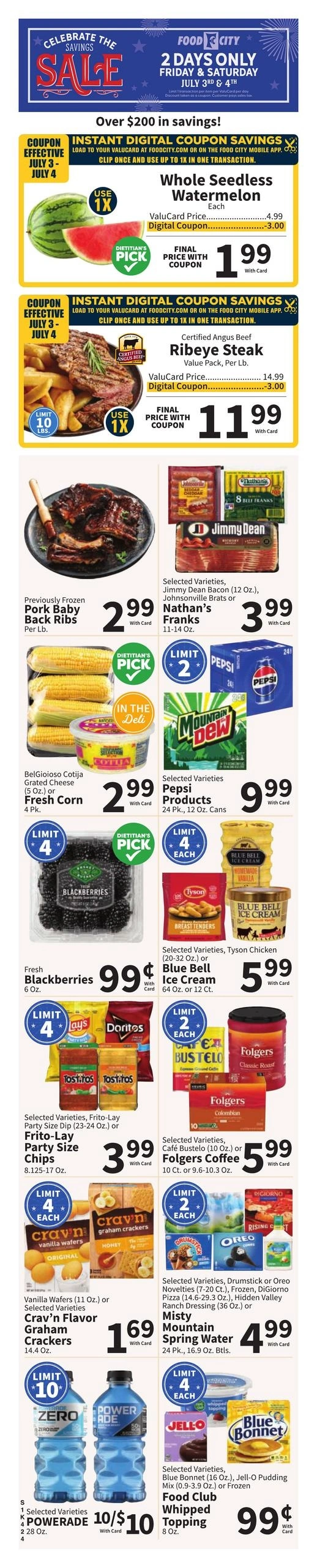 FoodCity flyer page 1