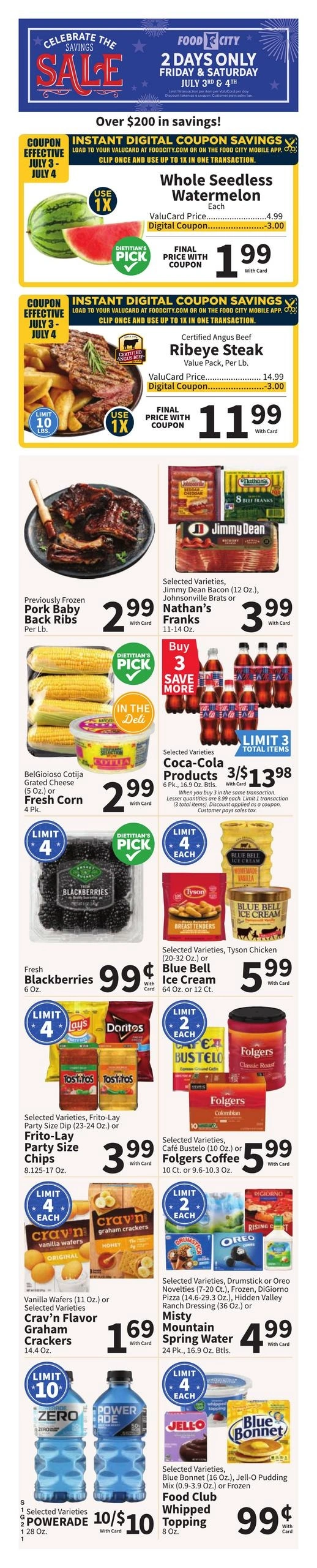 FoodCity flyer page 1