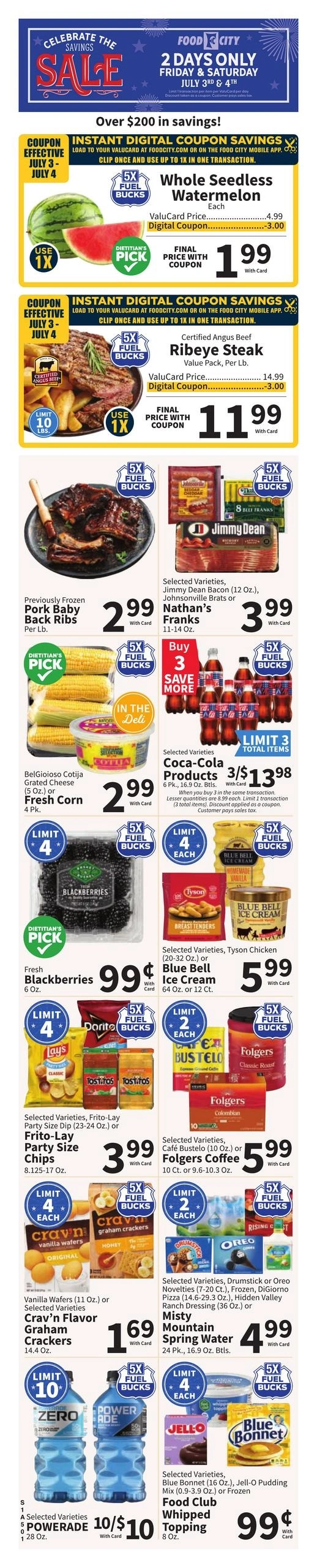 FoodCity flyer page 1
