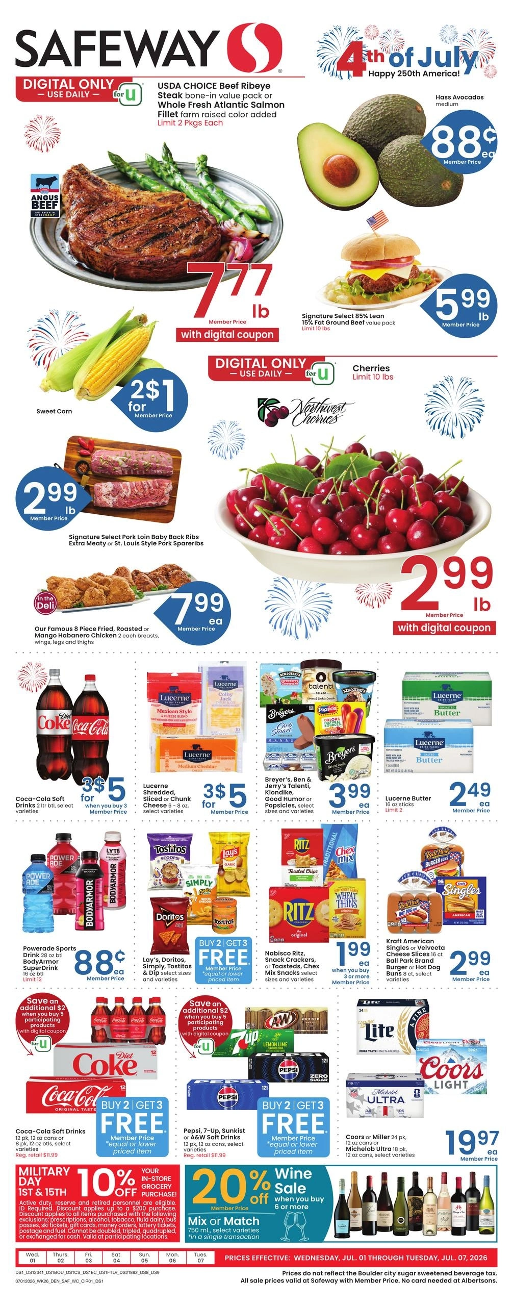 Safeway flyer page 1