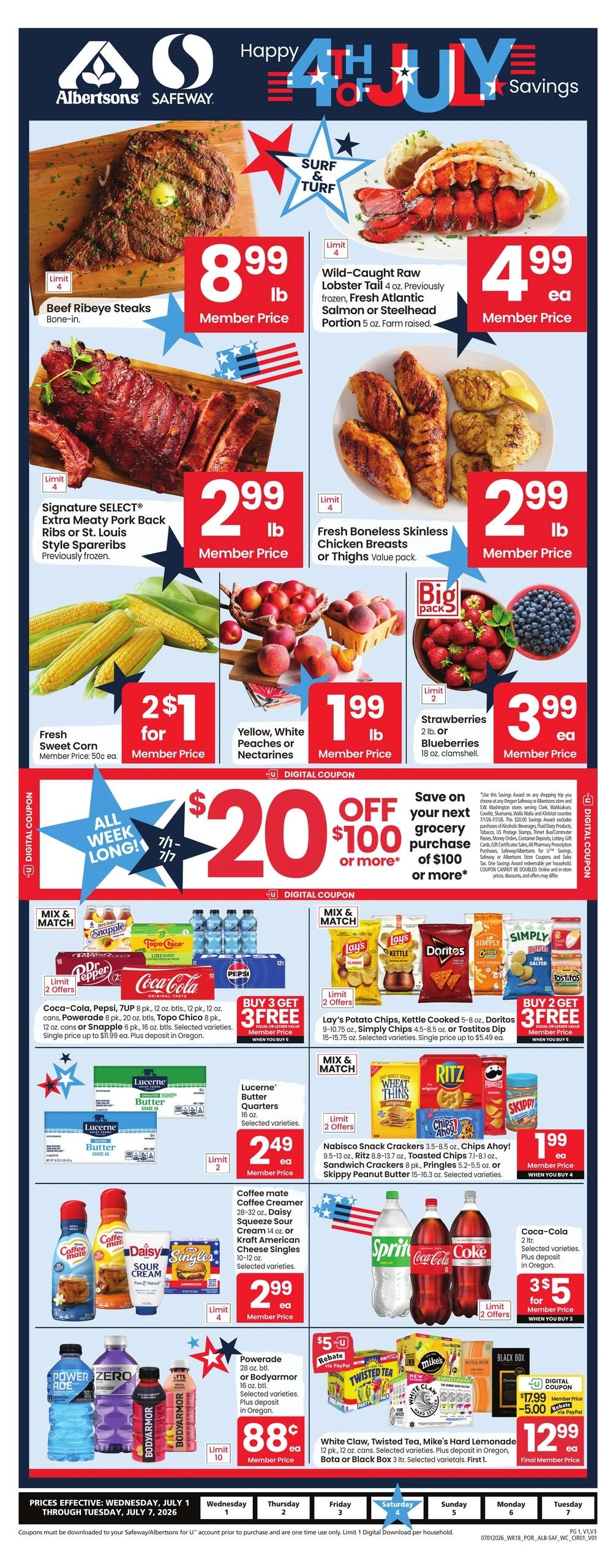 Albertsons flyer page 1