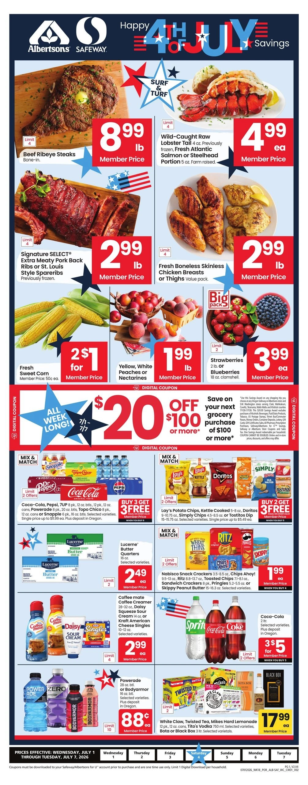 Albertsons flyer page 1