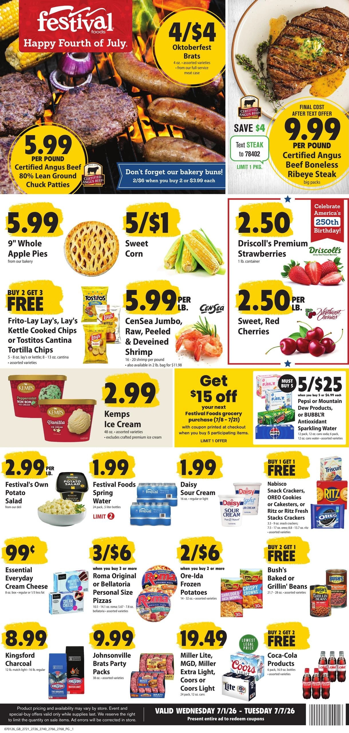Festival Foods flyer page 1