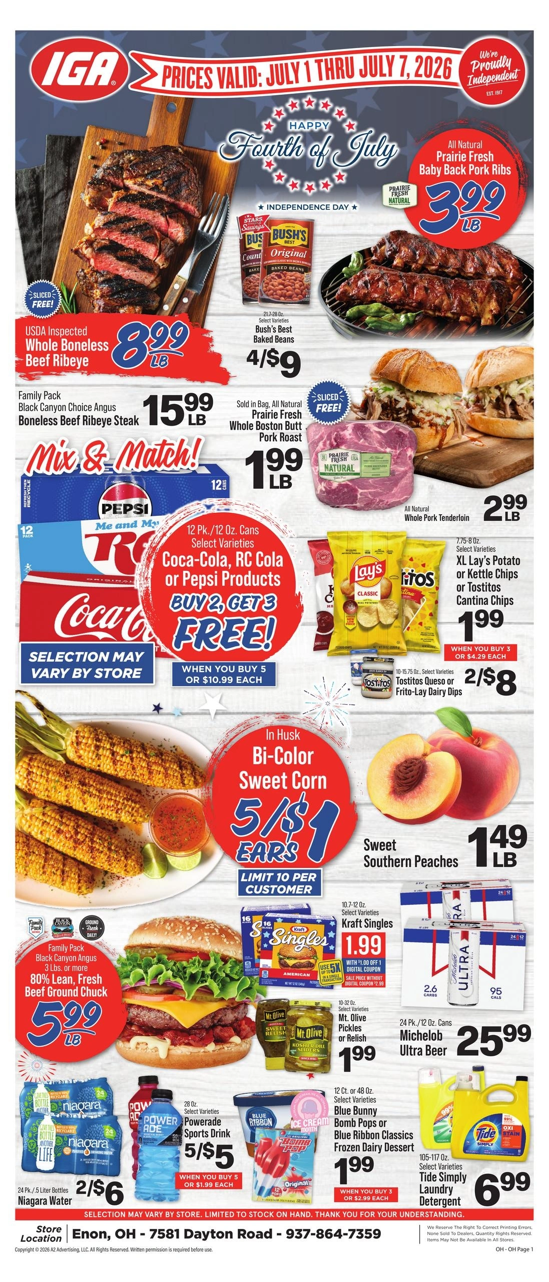 IGA flyer page 1