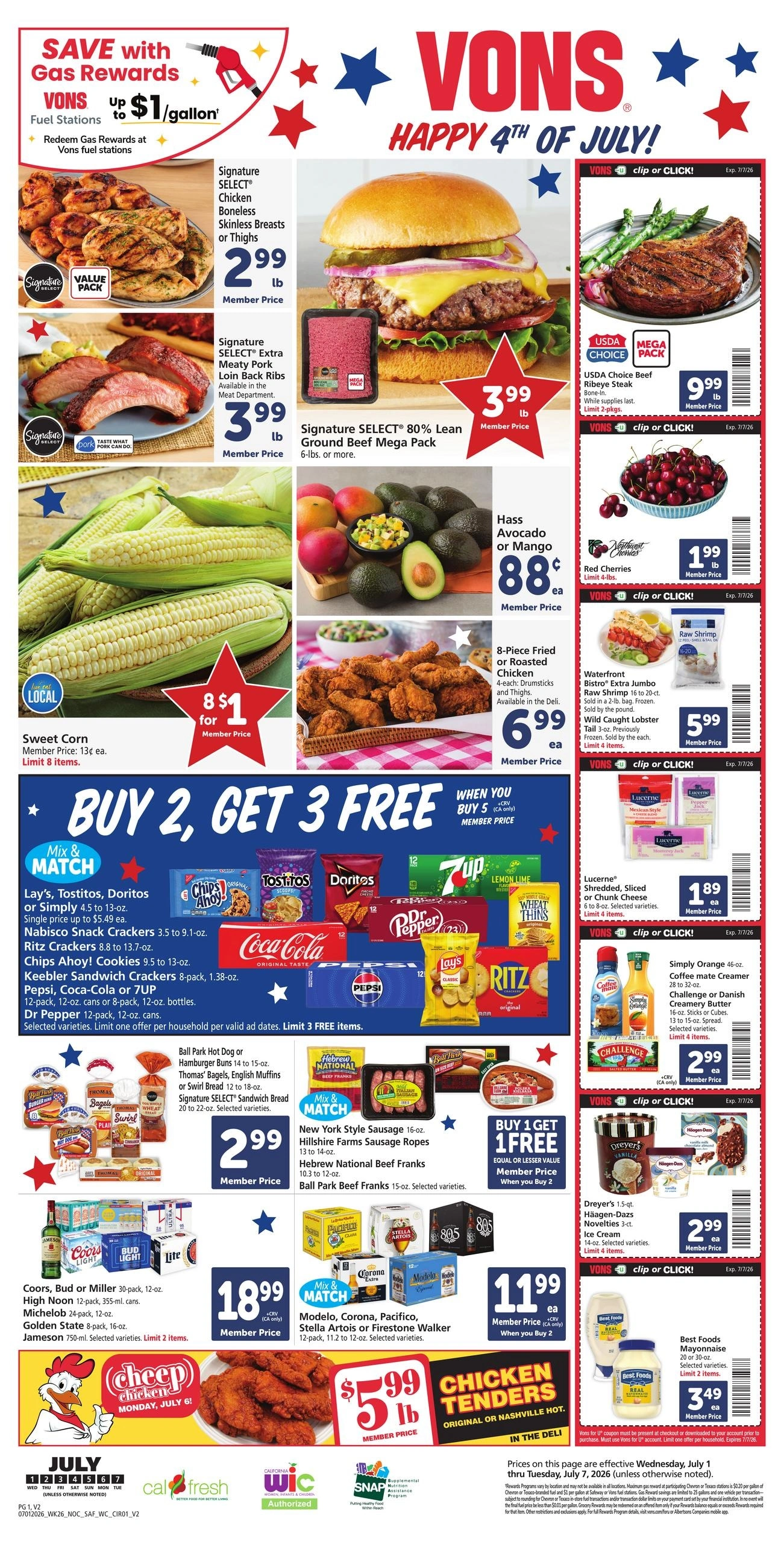 Vons flyer page 1
