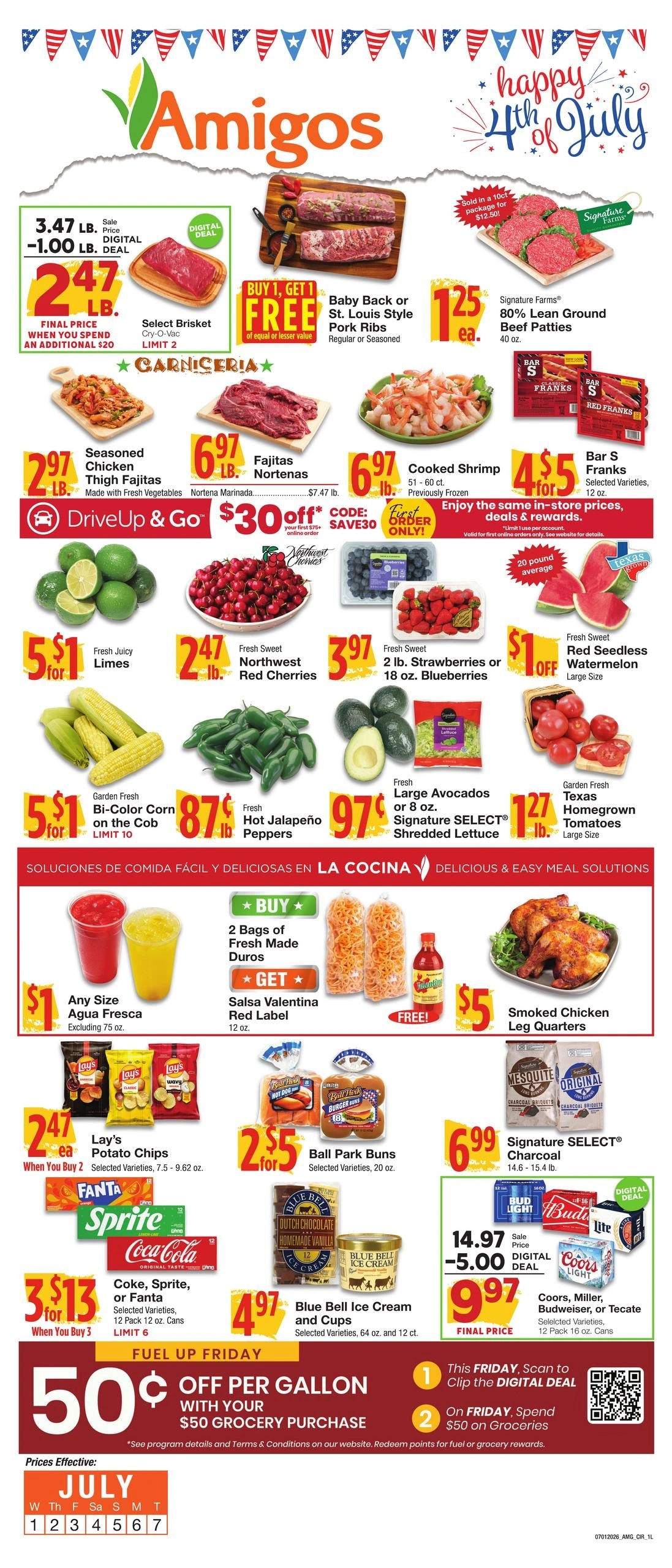 Amigos United flyer page 1