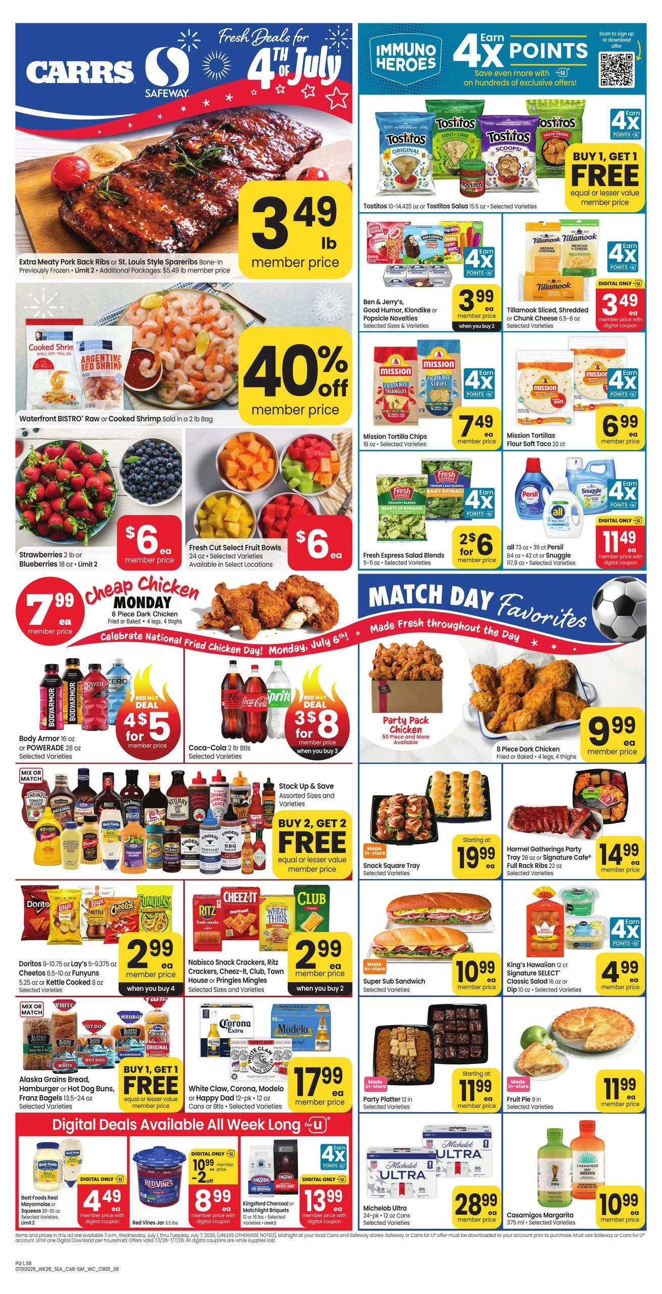 Safeway flyer page 1