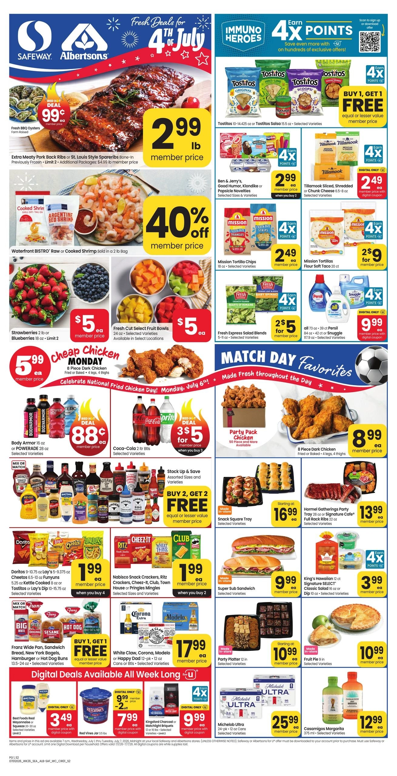 Safeway flyer page 1