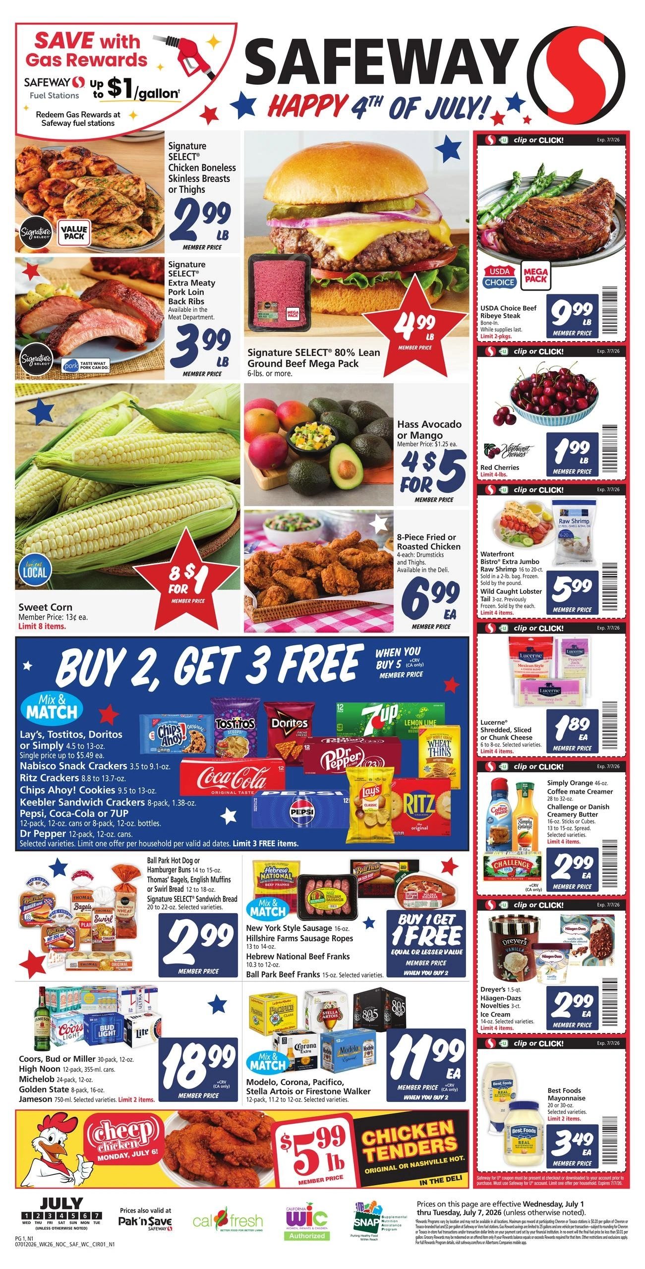Safeway flyer page 1