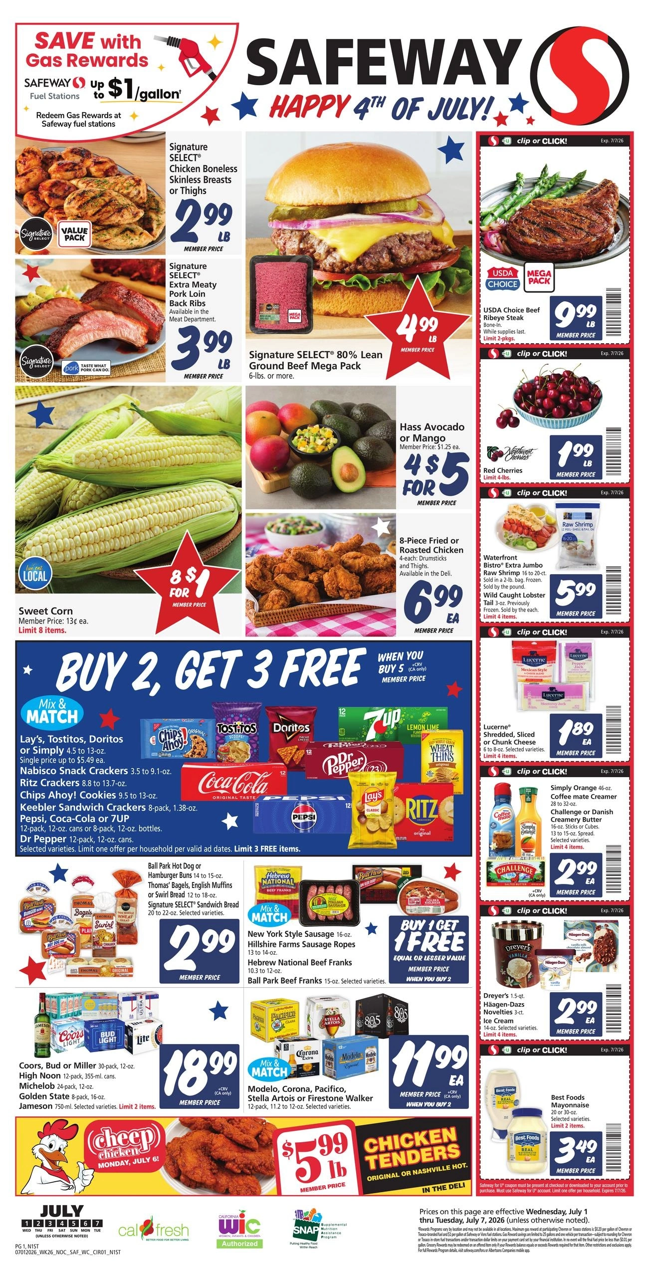 Safeway flyer page 1
