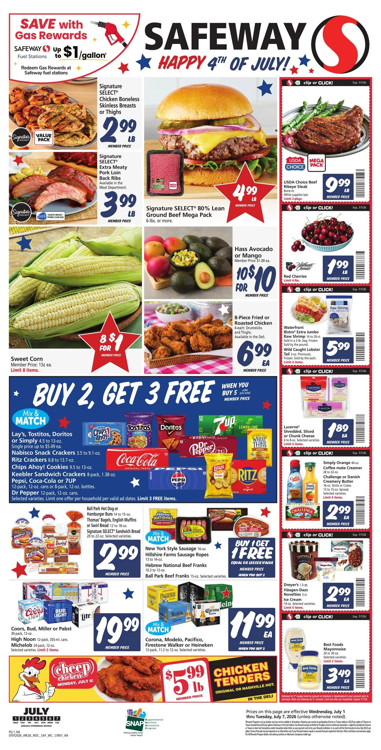 Safeway flyer page 1