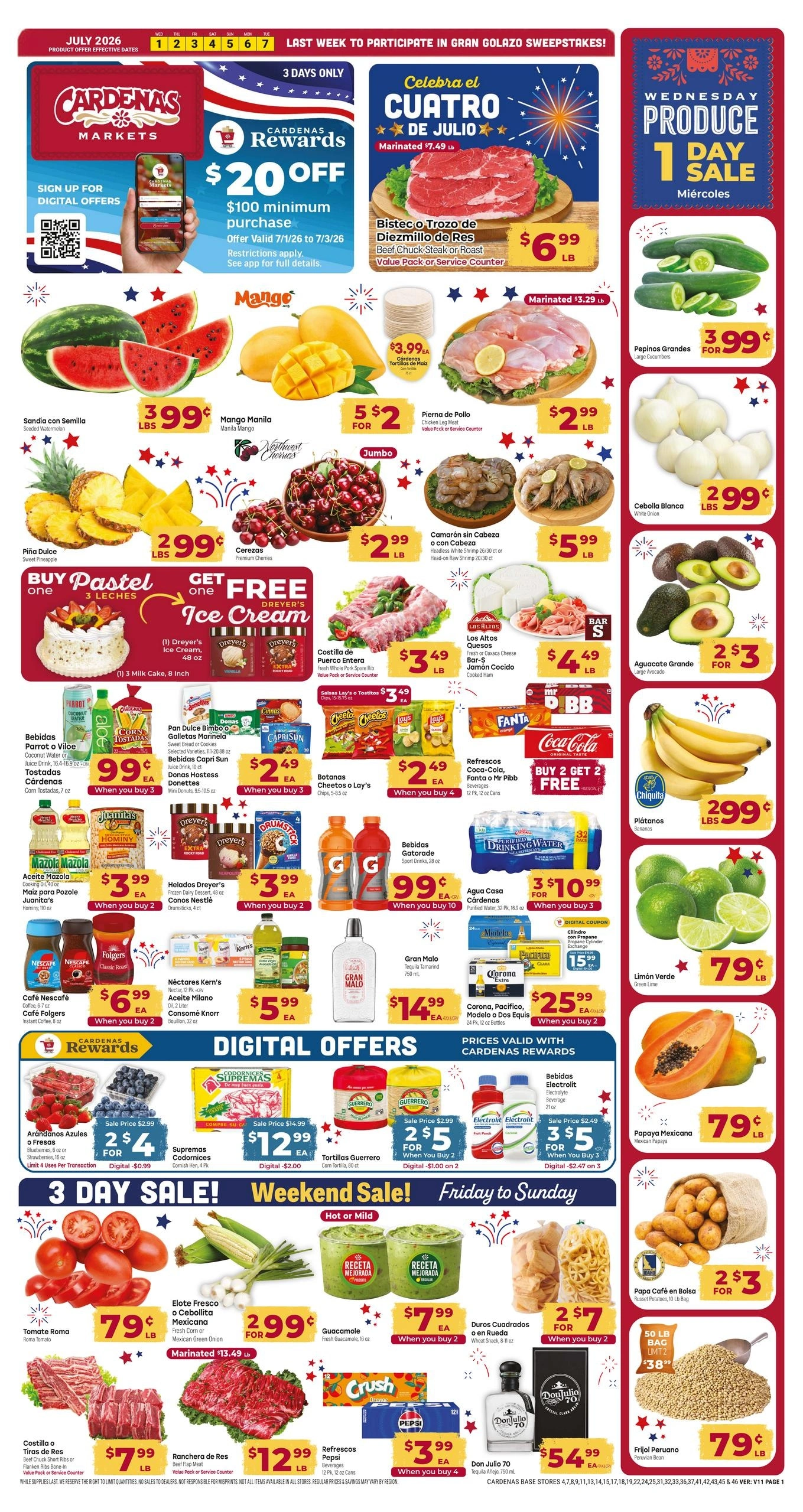 Cardenas Markets flyer page 1