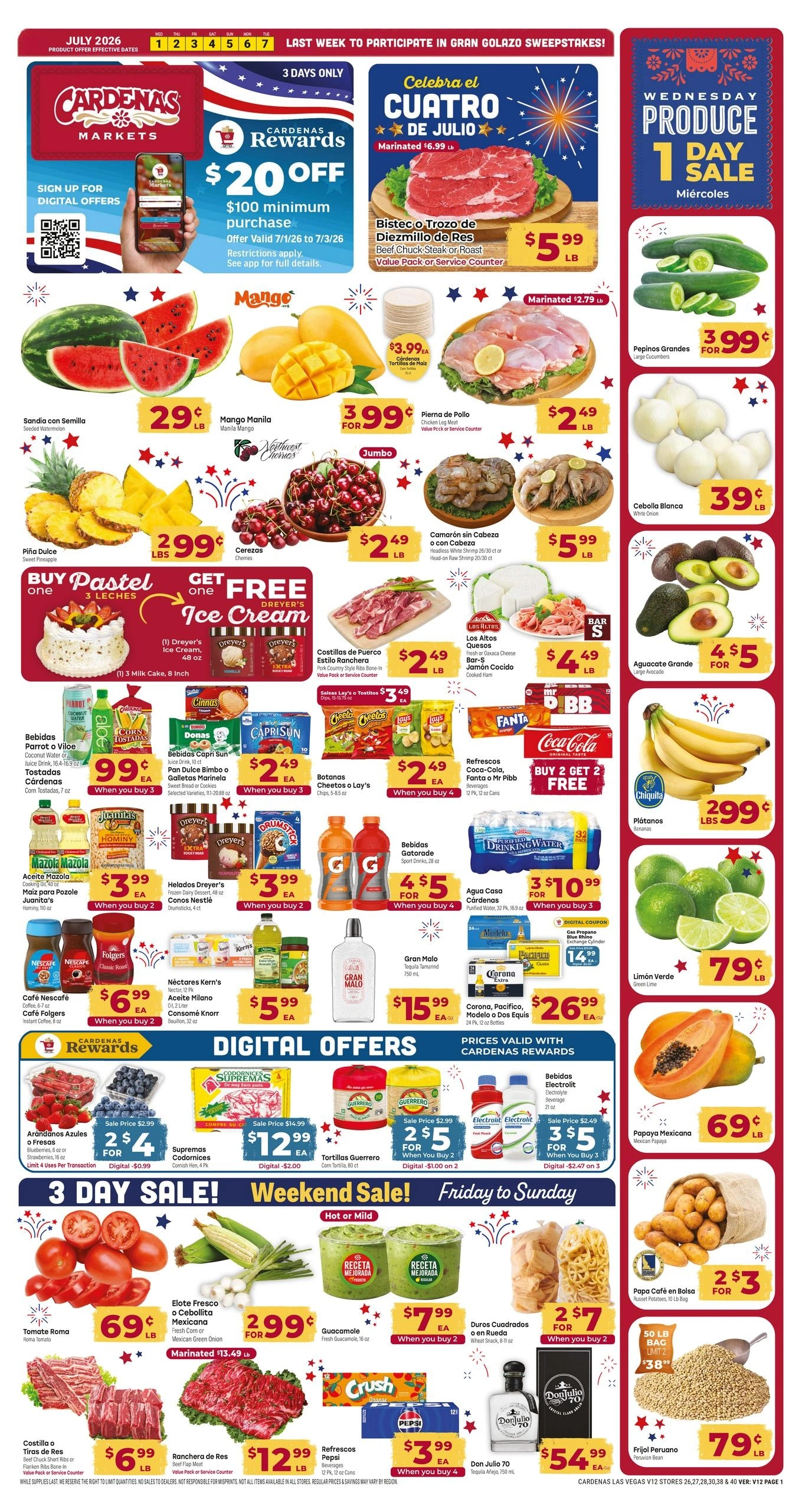 Cardenas Markets flyer page 1