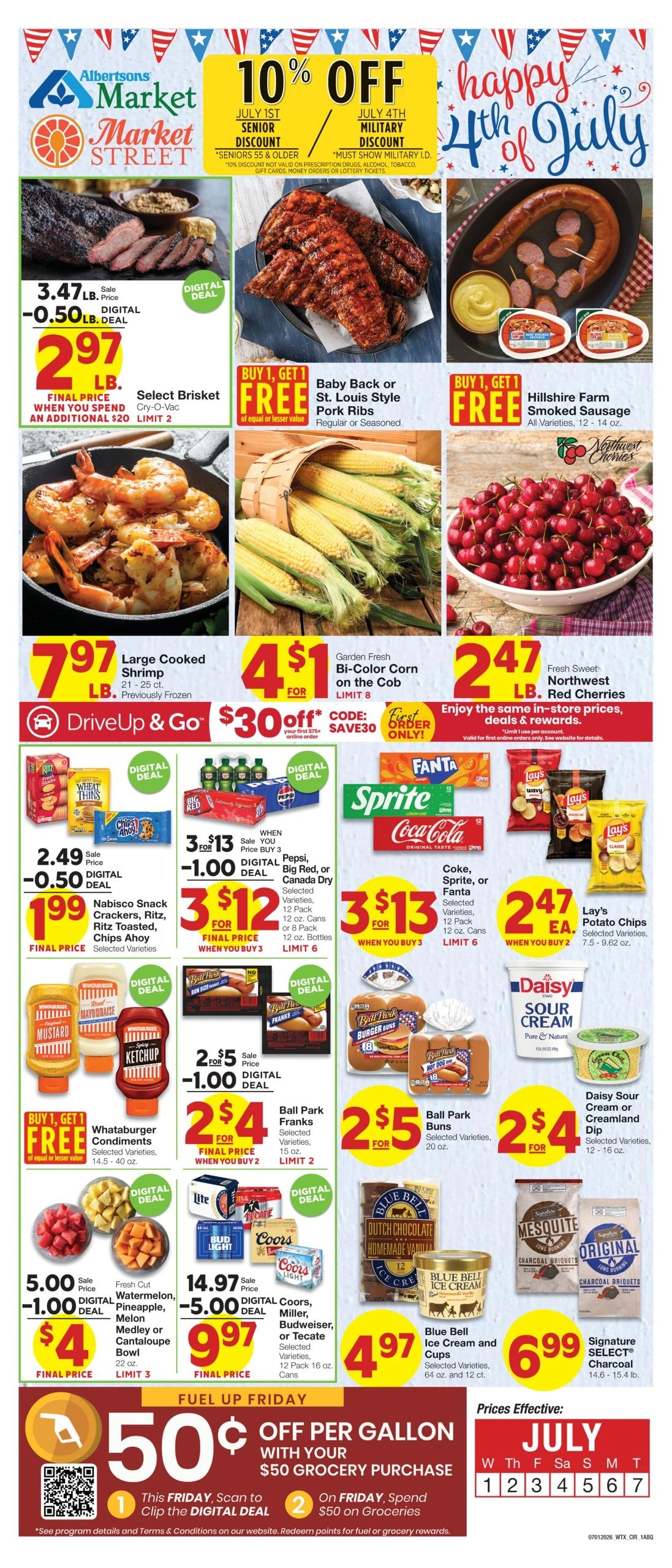 Albertsons Market flyer page 1