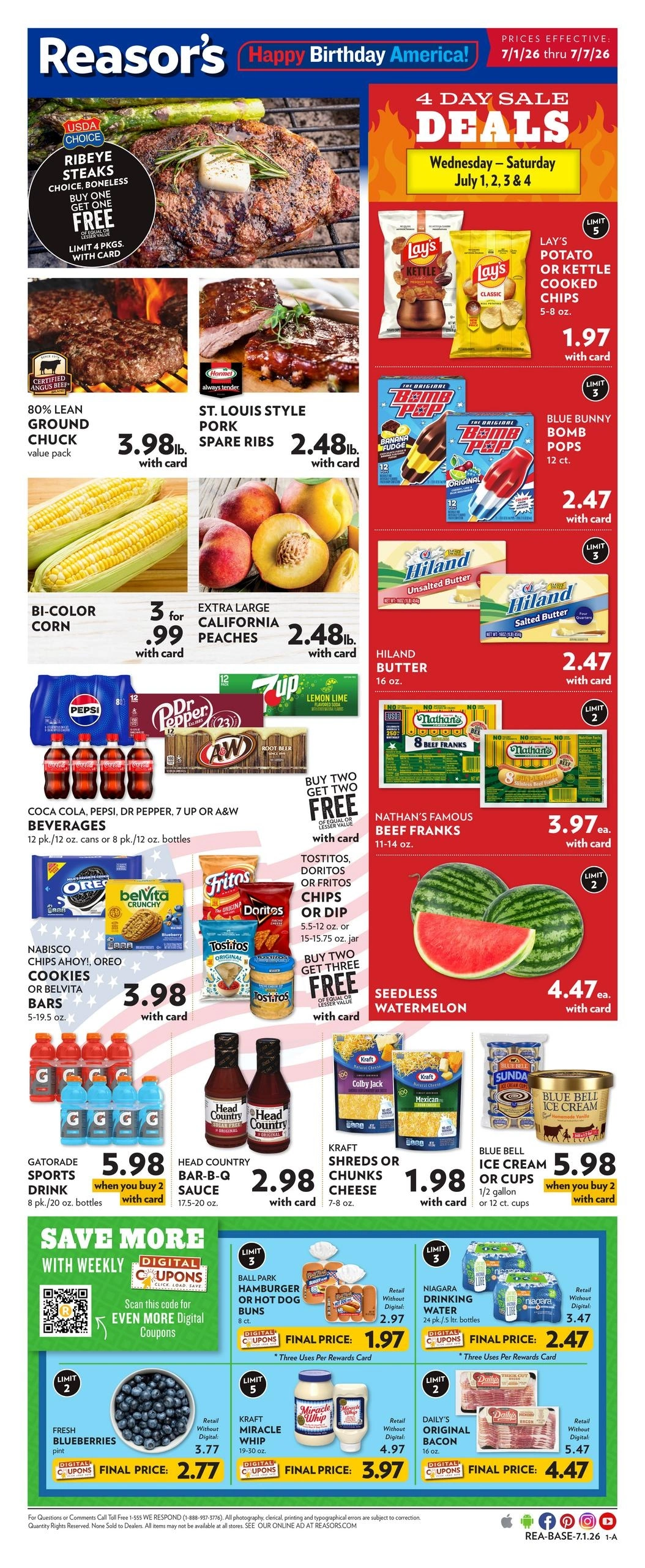 Reasor's flyer page 1