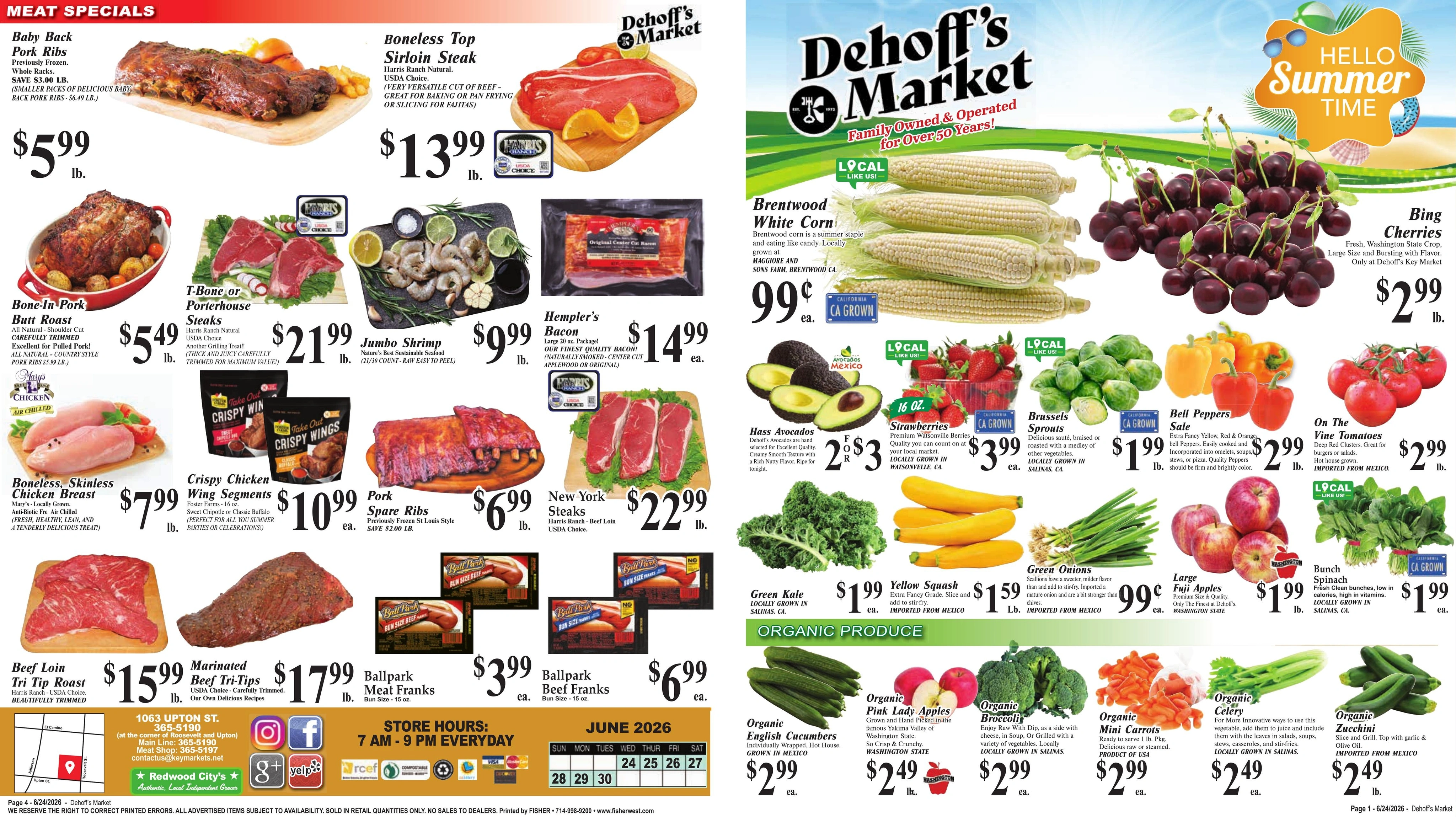 Dehoff's Key Markets	 flyer page 1