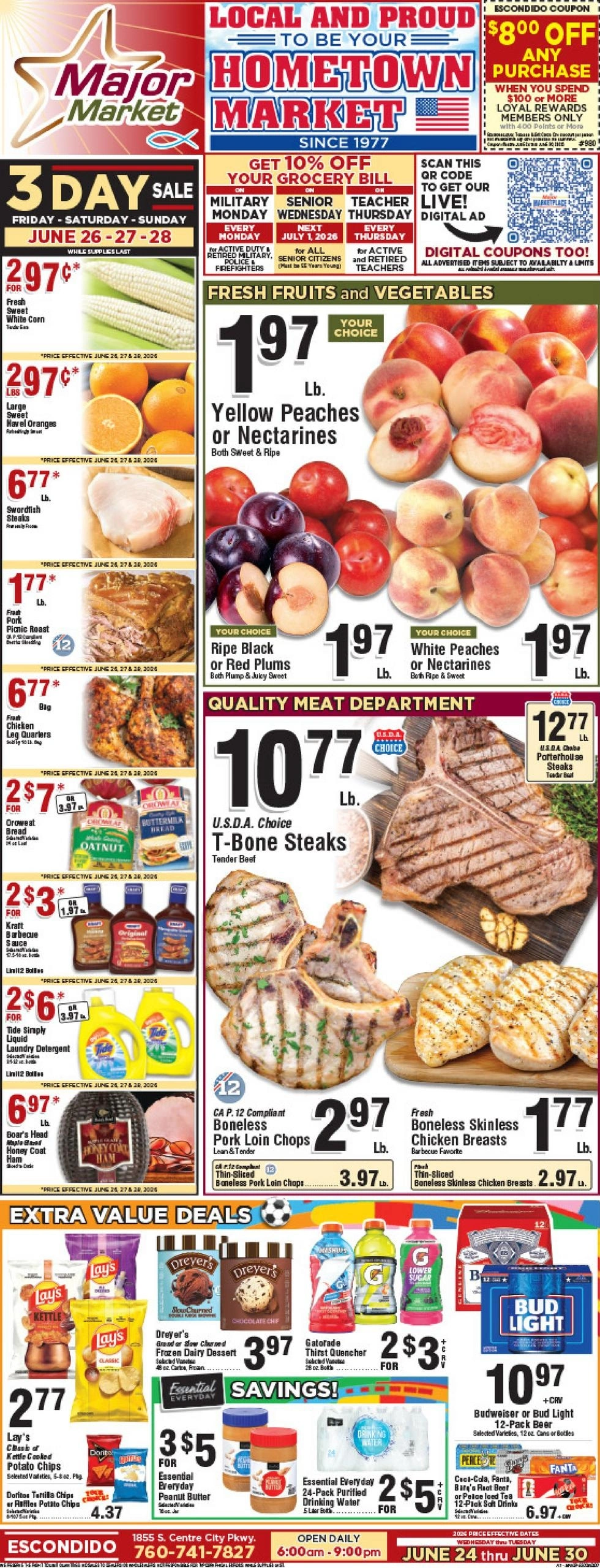 Major Market Grocery flyer page 1