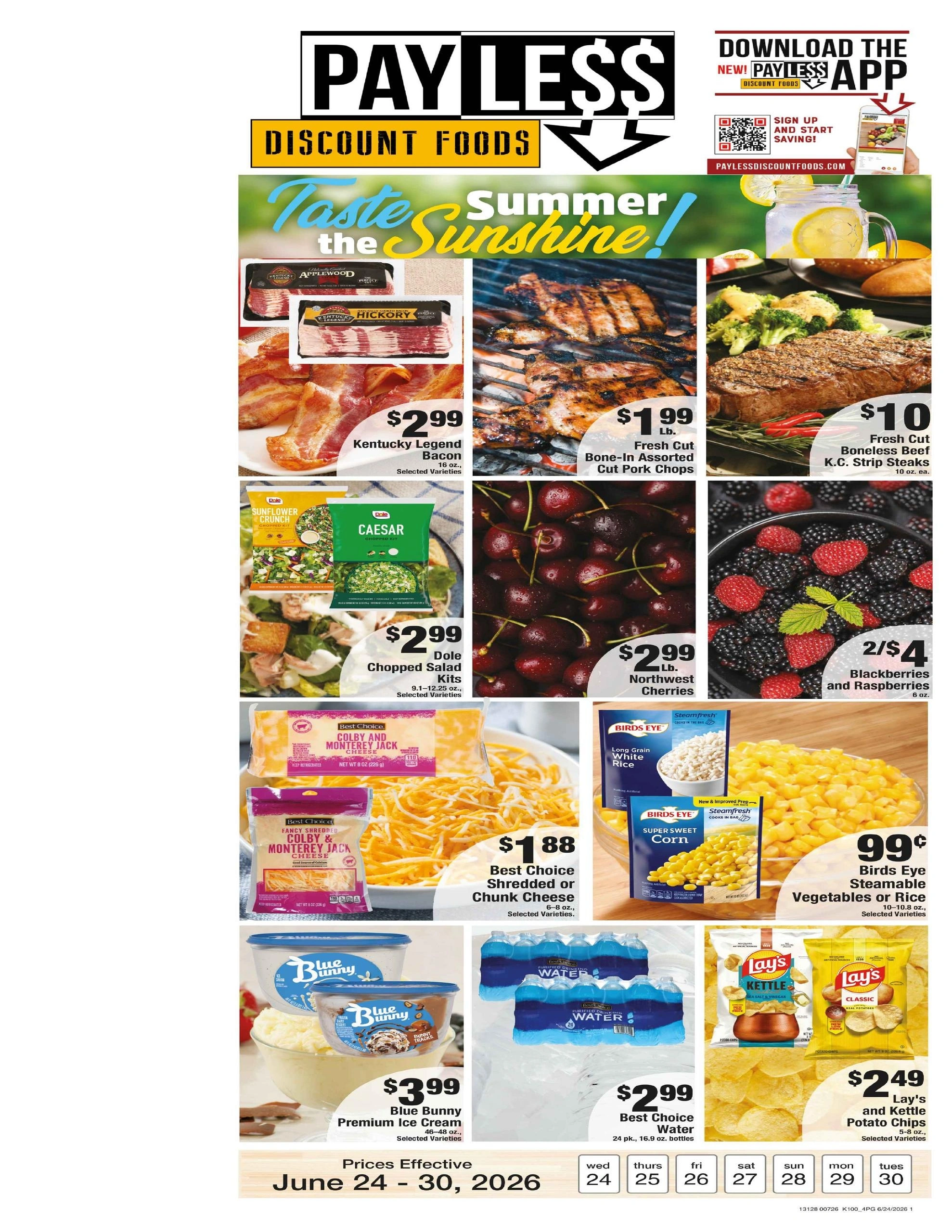 Payless Discount Foods	 flyer page 1