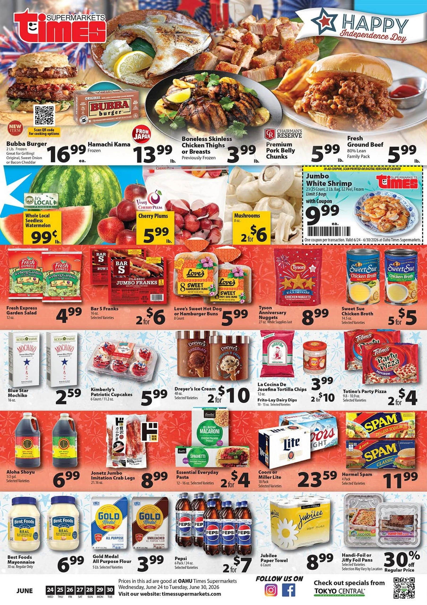 Times Supermarket flyer page 1