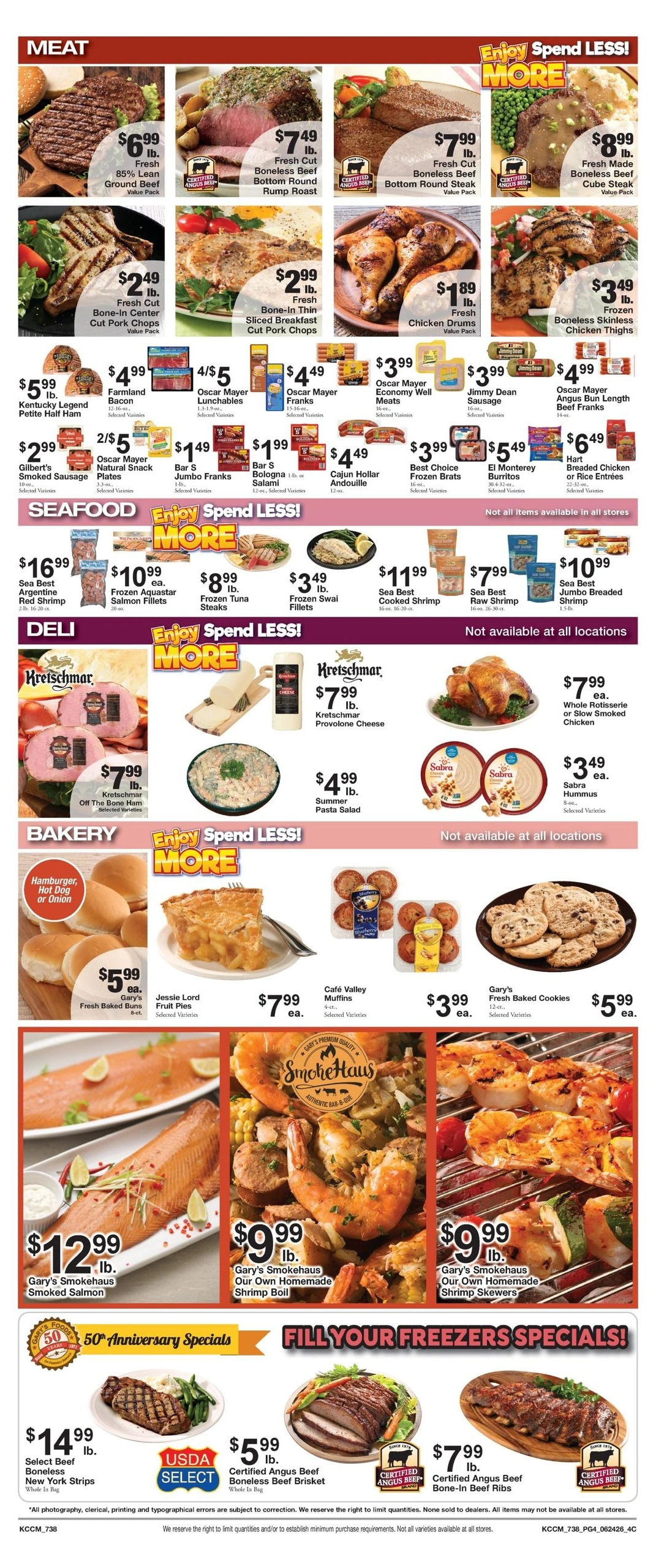Gary's Foods flyer page 4