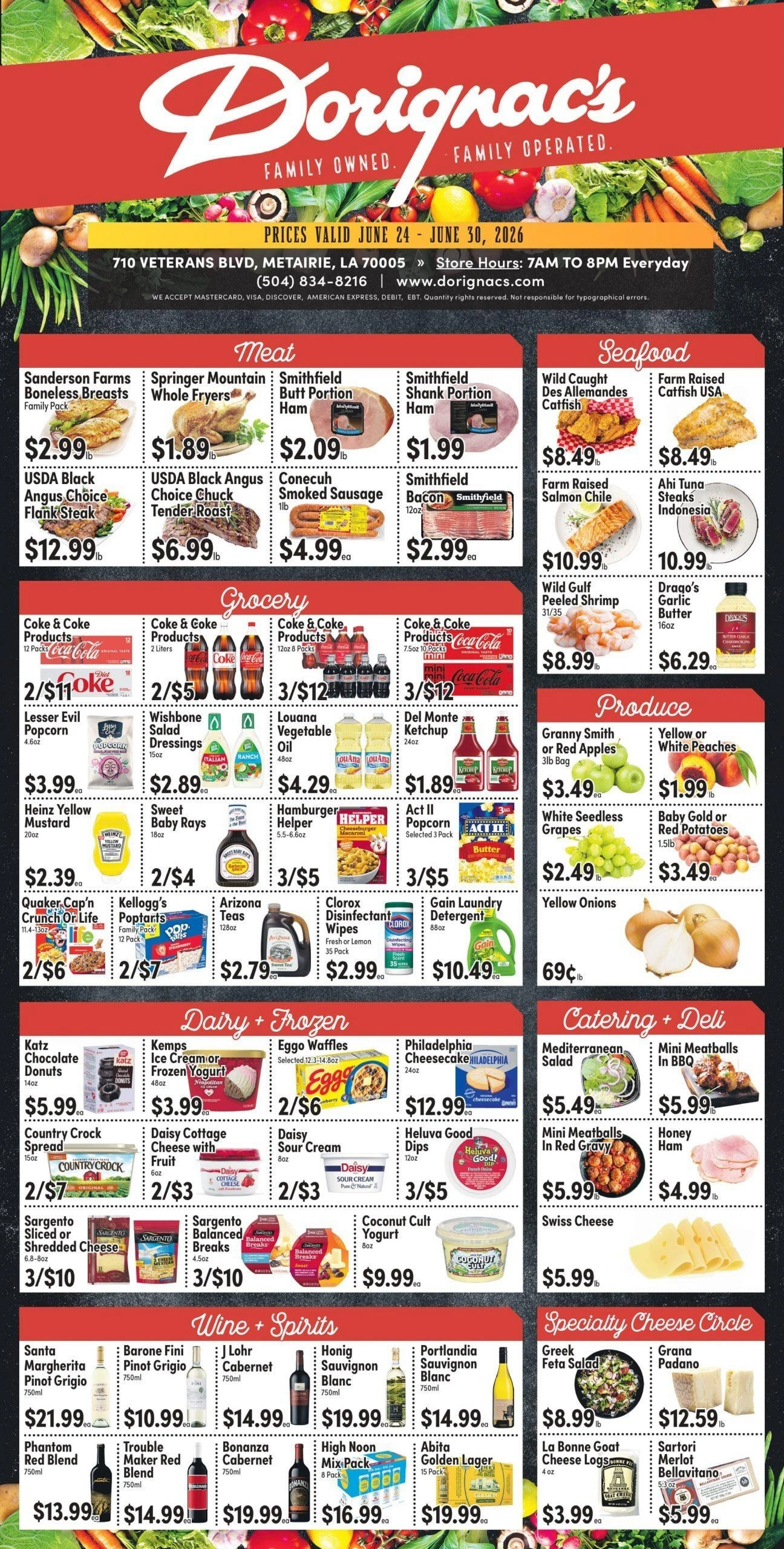 Dorignac's Food Center flyer page 1