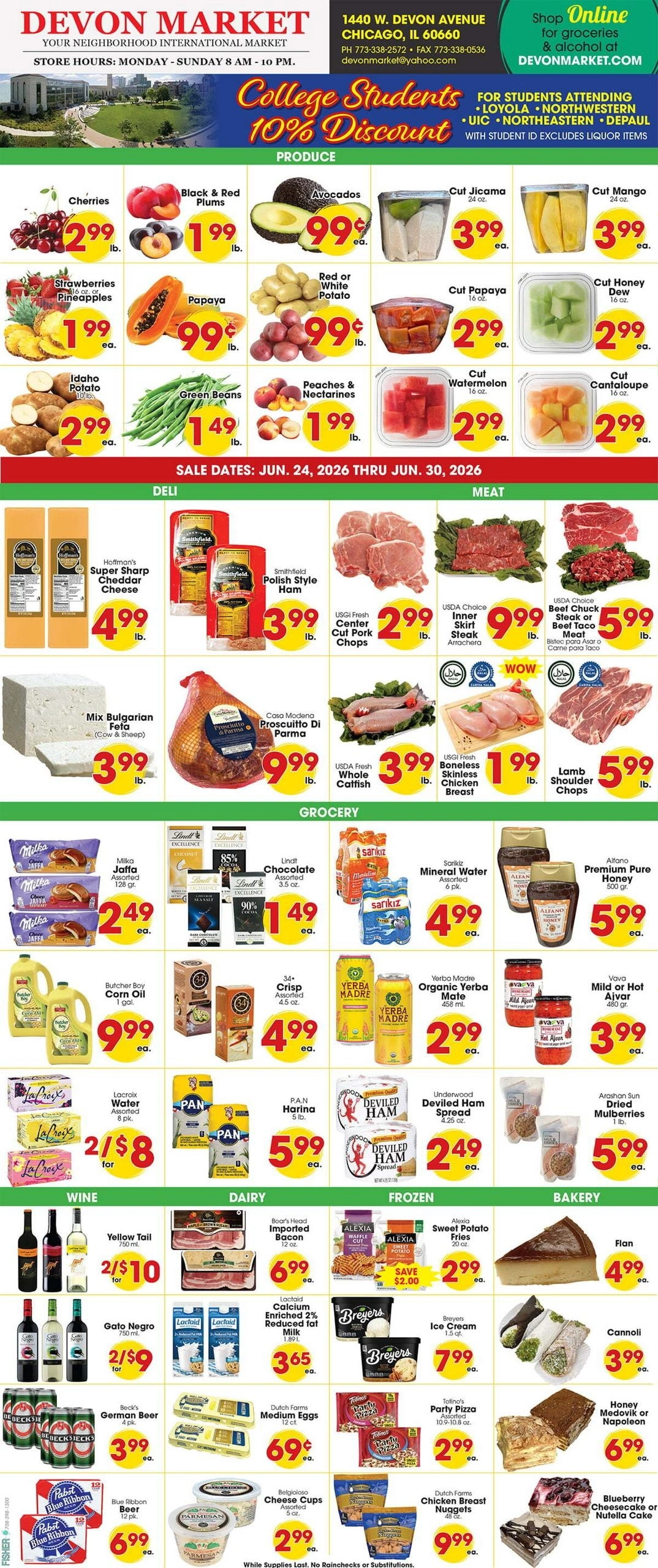 Devon Market flyer page 1
