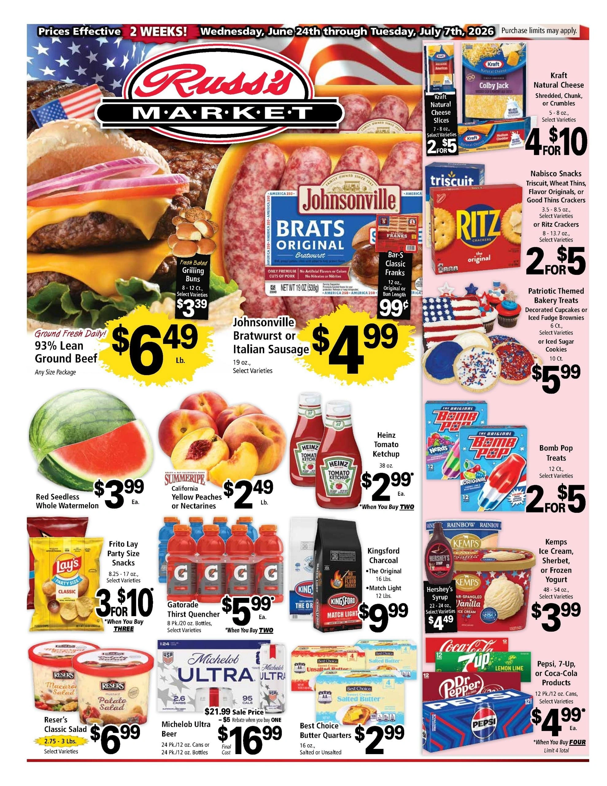 Russ's Market flyer page 1