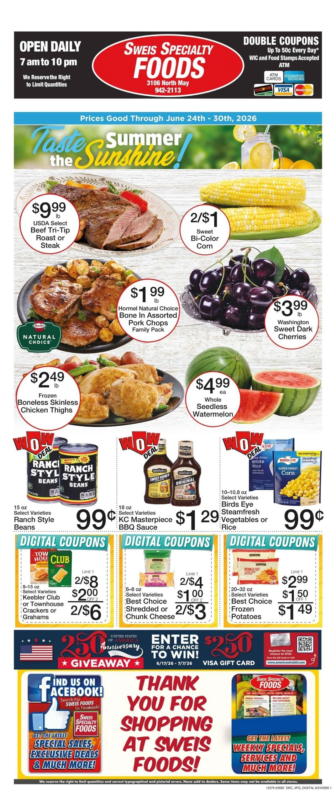 Eley's Foods flyer page 1