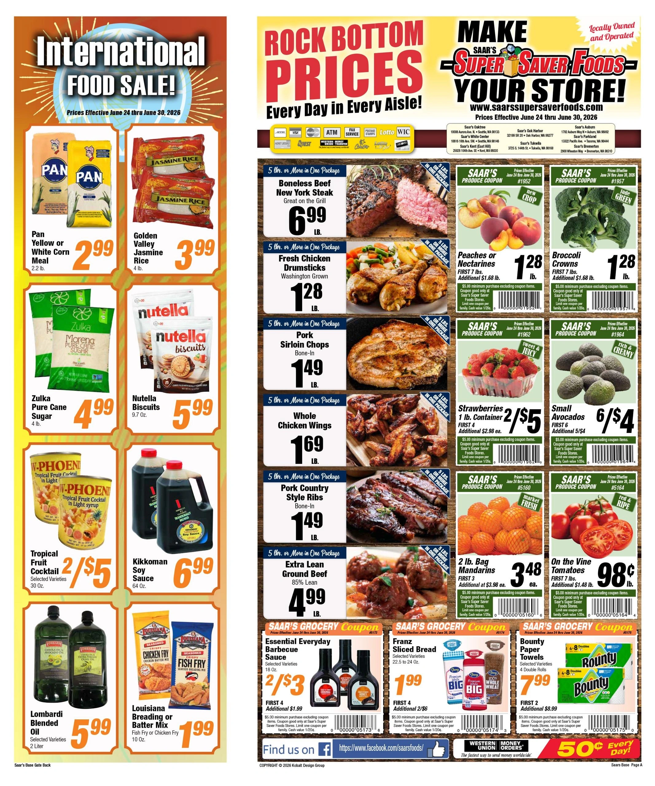 Super Saver Foods flyer page 1