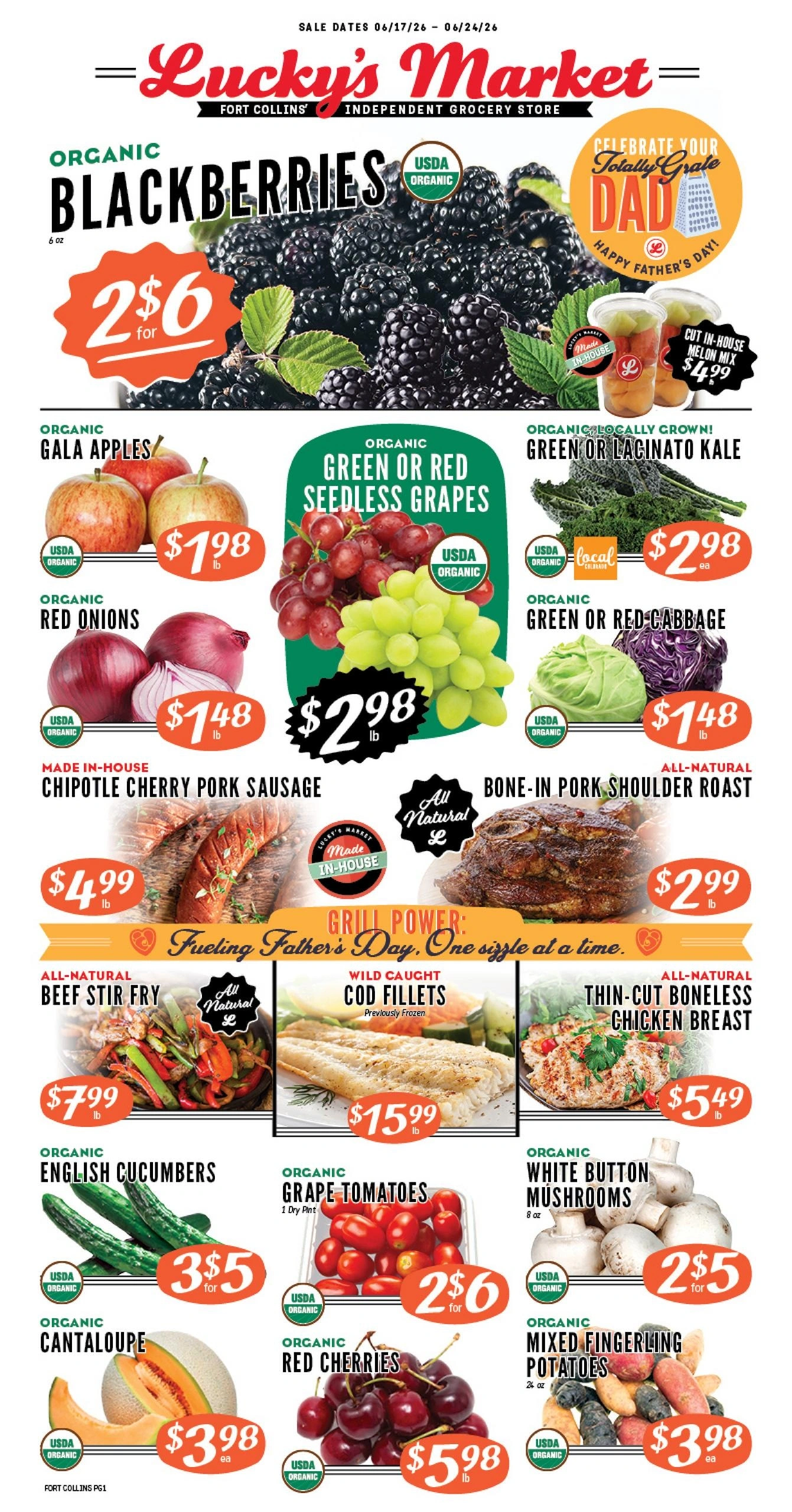 Lucky's Market flyer page 1