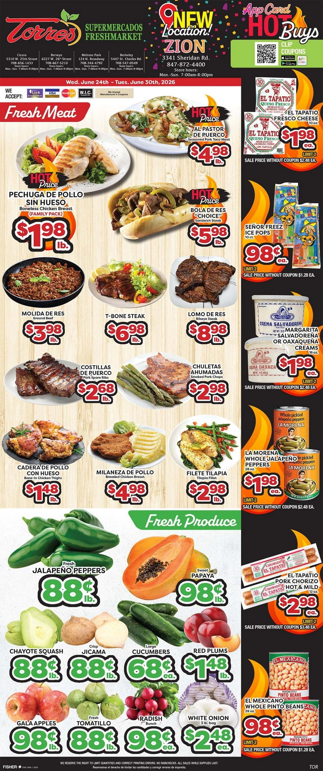 Torres Supermercado flyer page 1