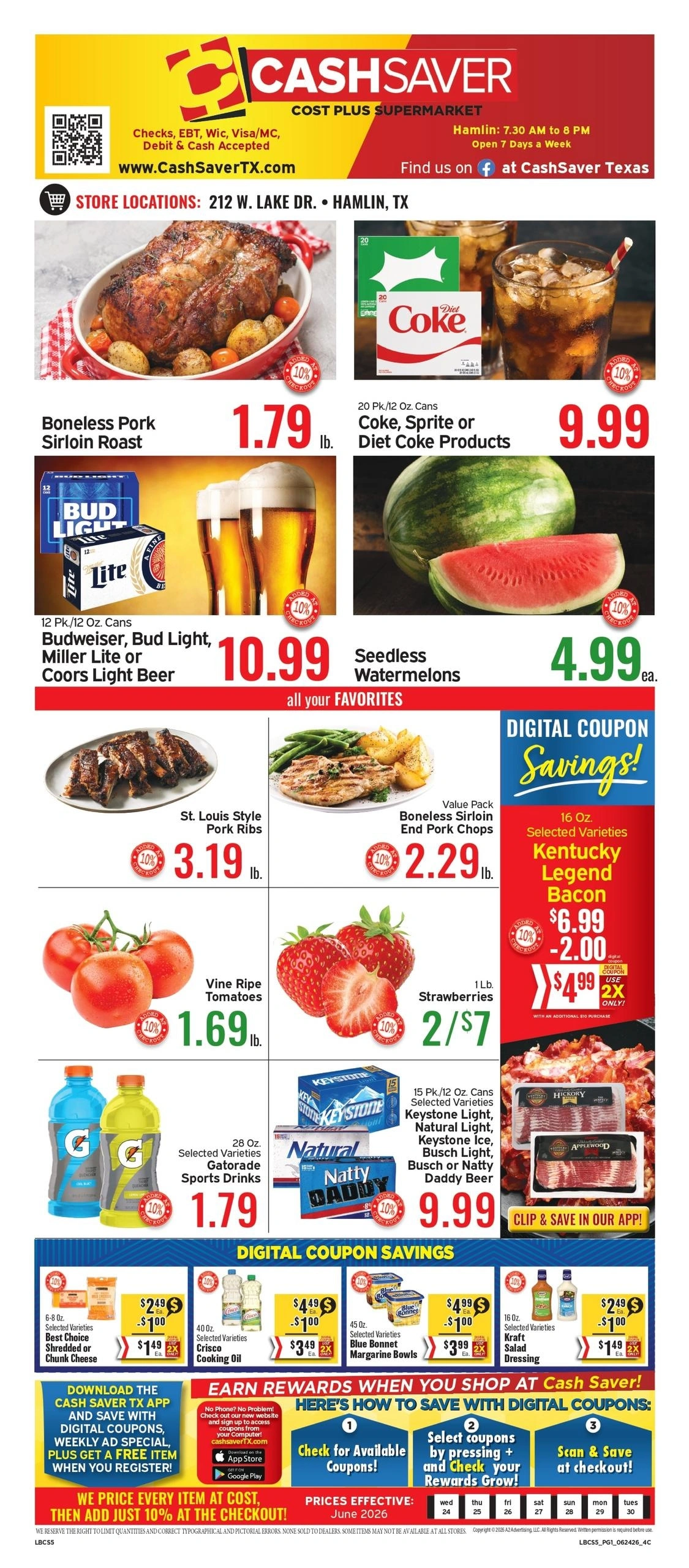 Cash Saver Texas flyer page 1