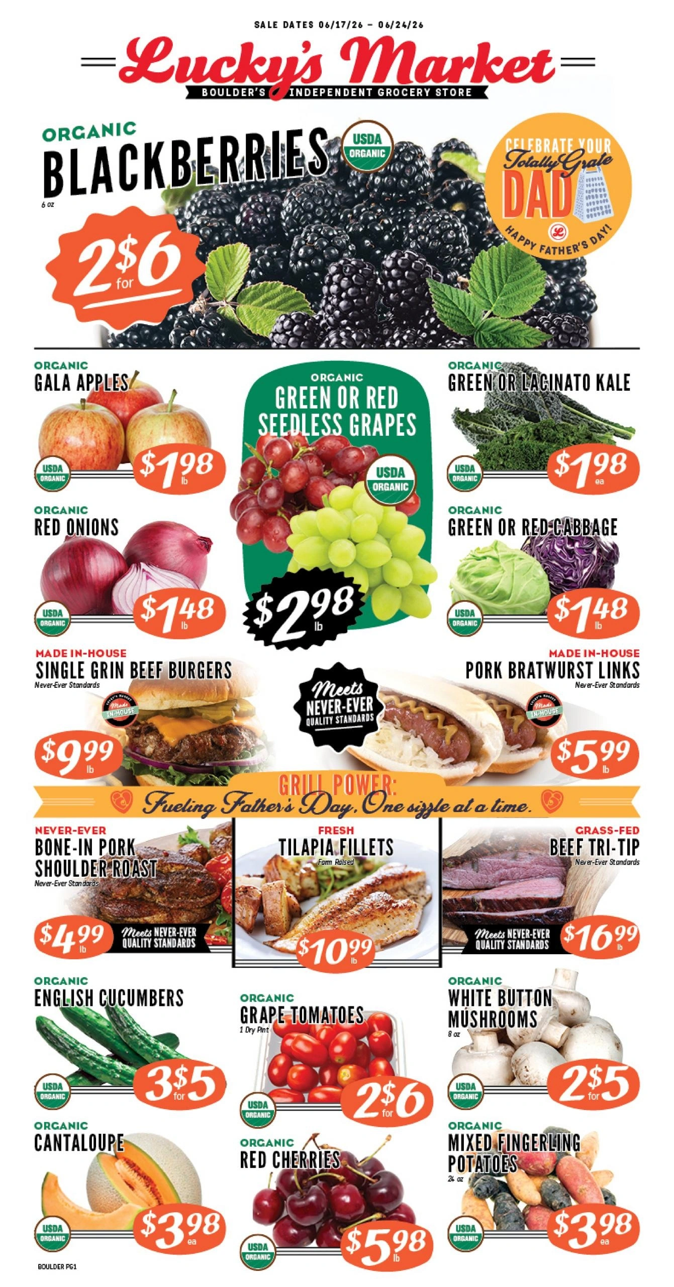 Lucky's Market flyer page 1
