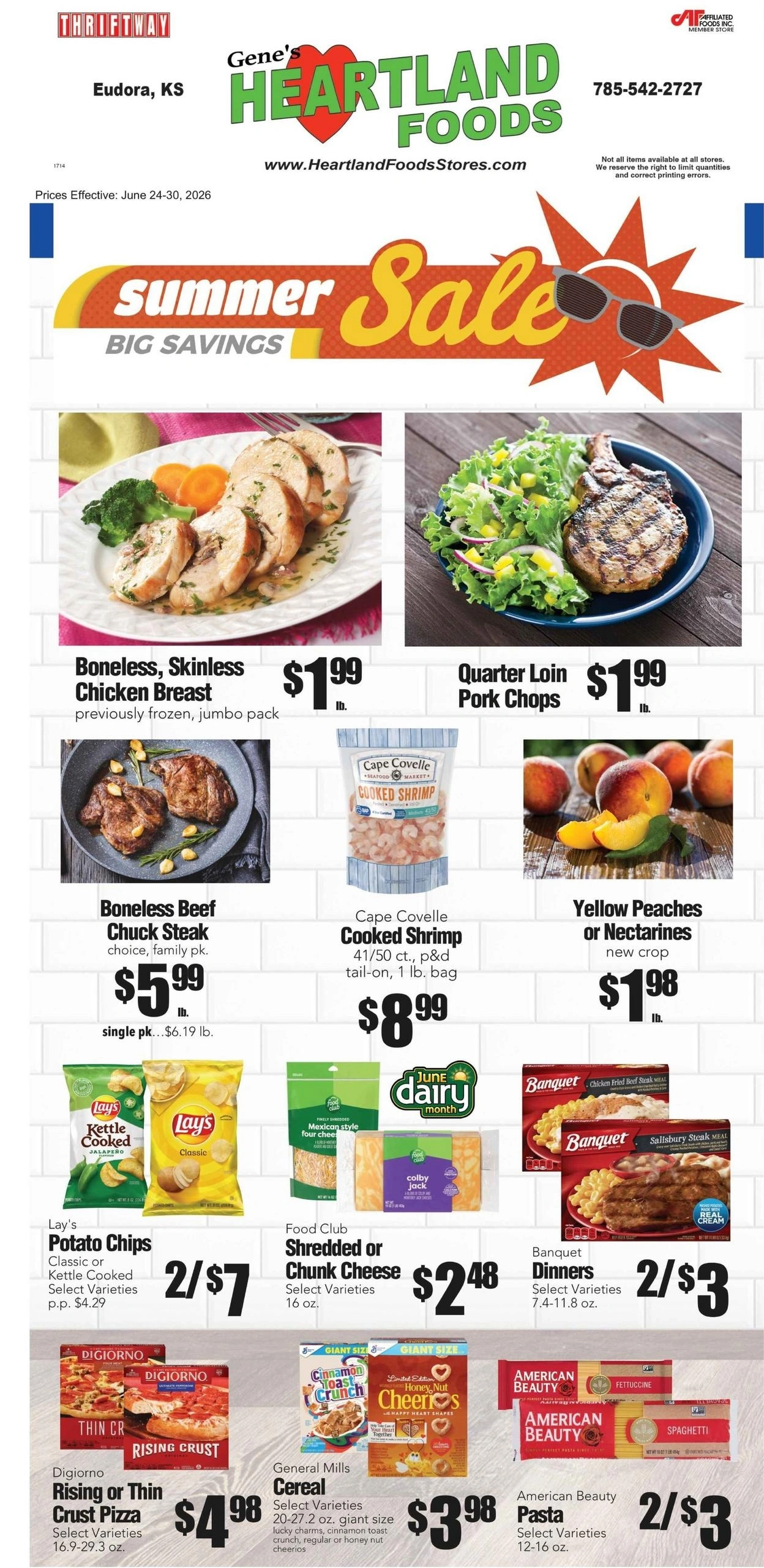 Gene's Heartland Foods USA flyer page 1