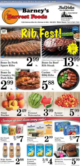 Harvest Foods Indexed Weekly