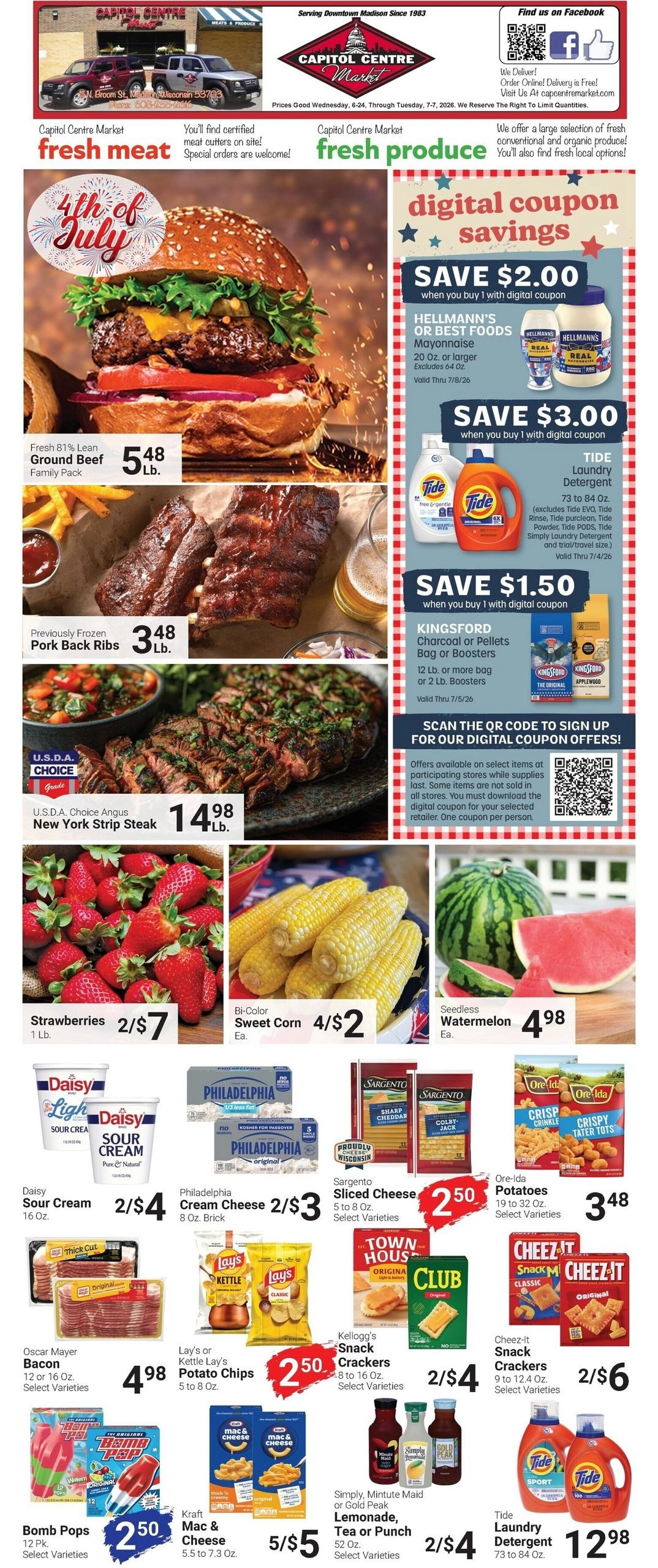 Capitol Centre Foods flyer page 1