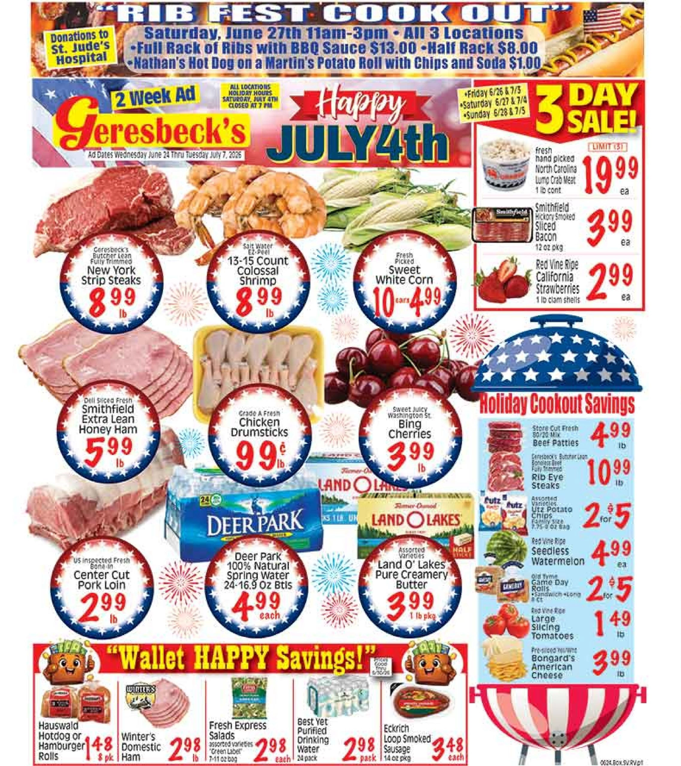 Geresbeck's Food Market flyer page 1