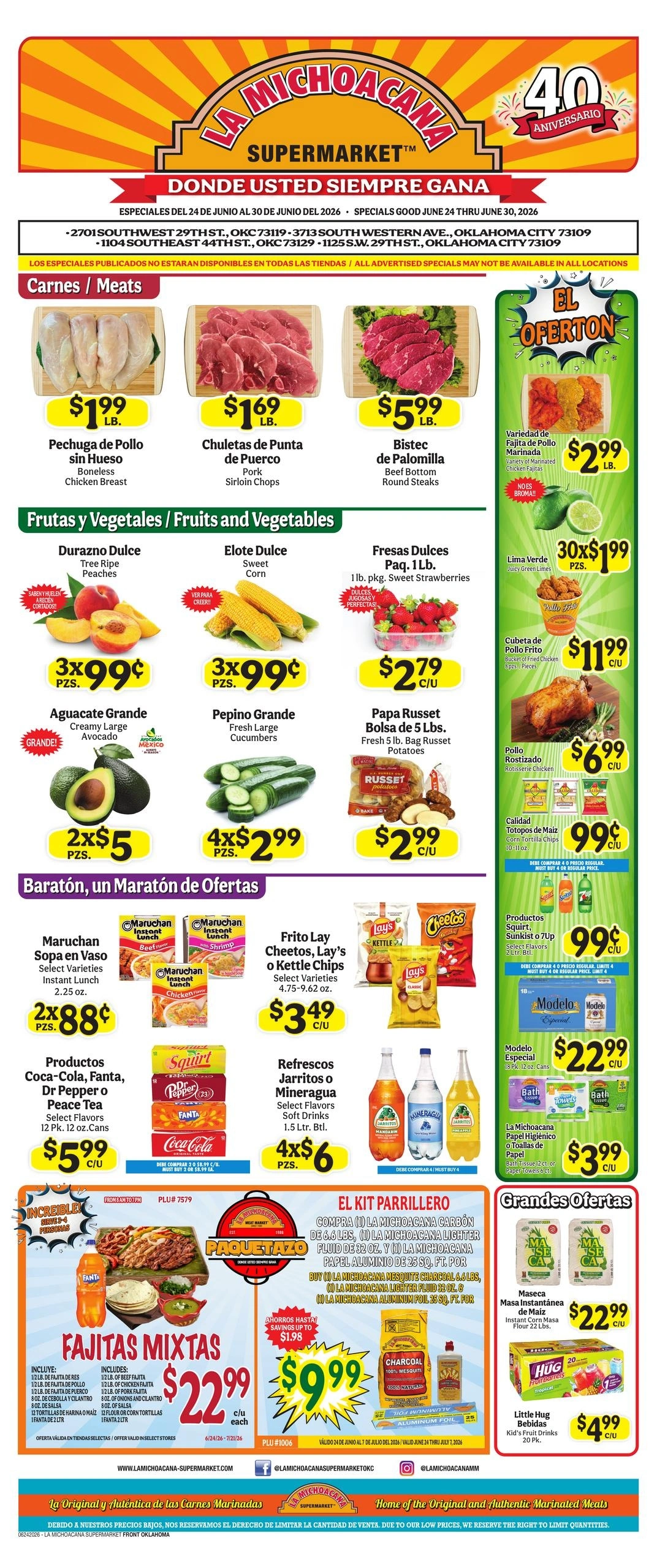 La Michoacana Supermarket flyer page 1