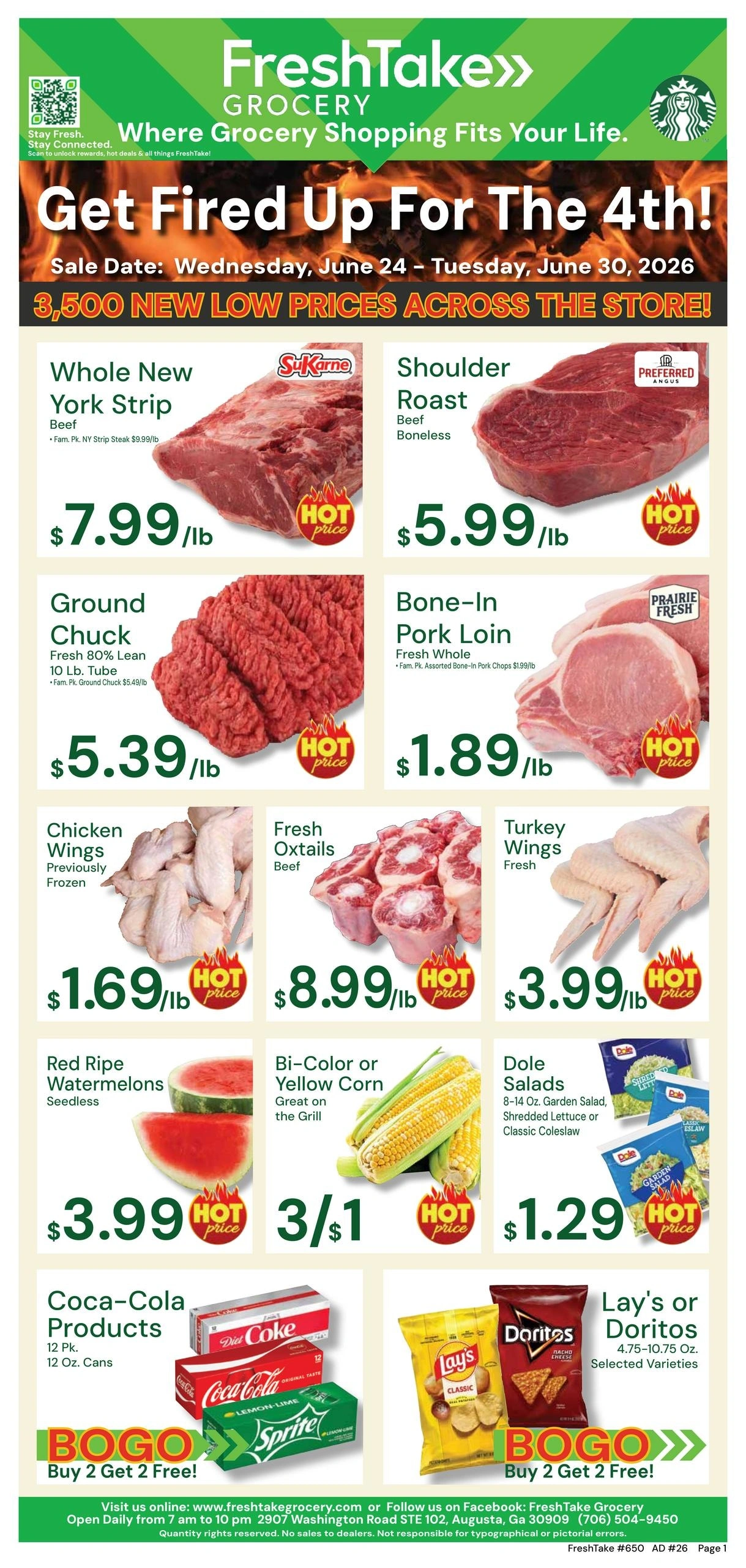 FreshTake flyer page 1